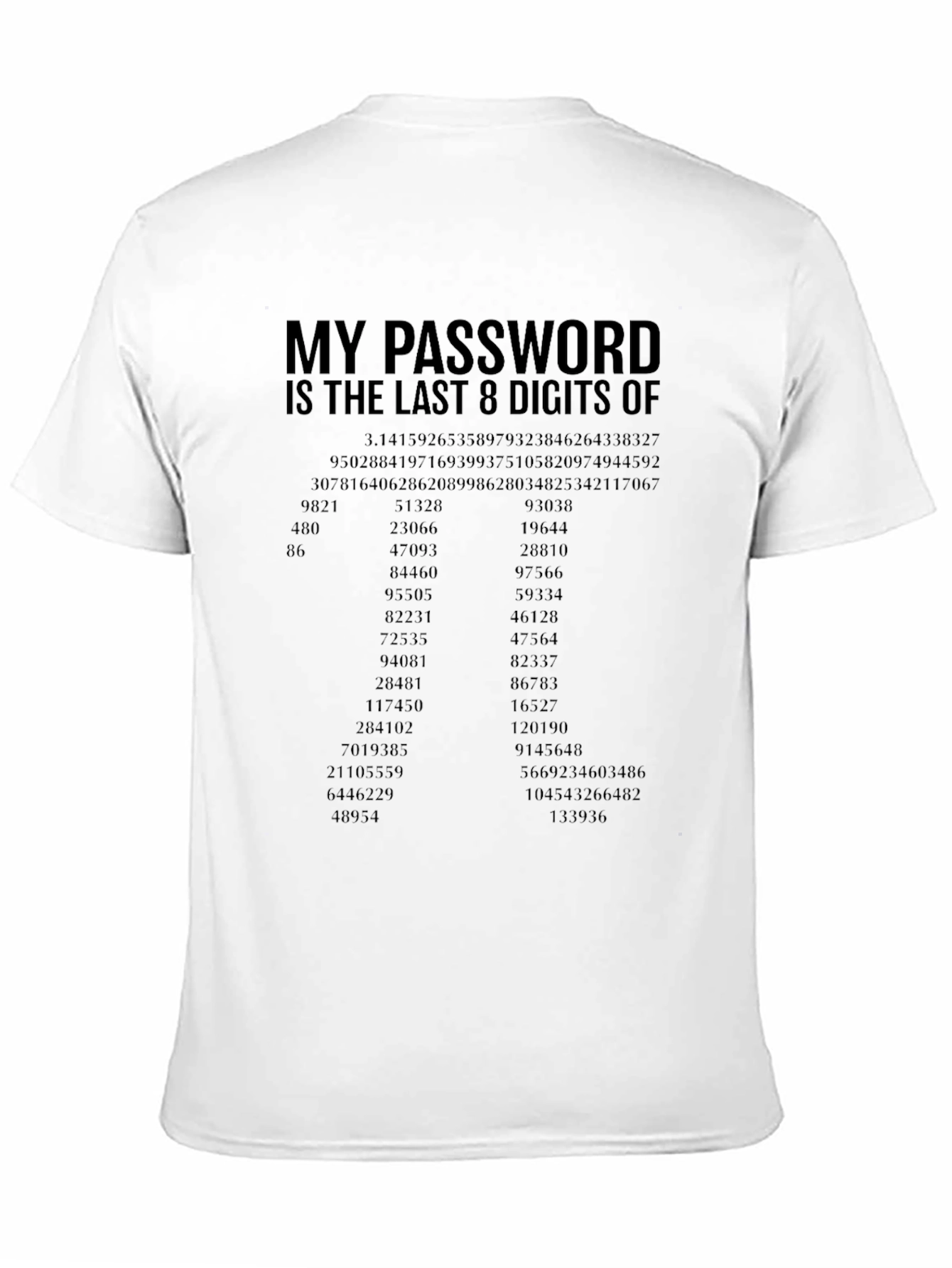 My Password is Pi Funny Math Geek T-Shirt