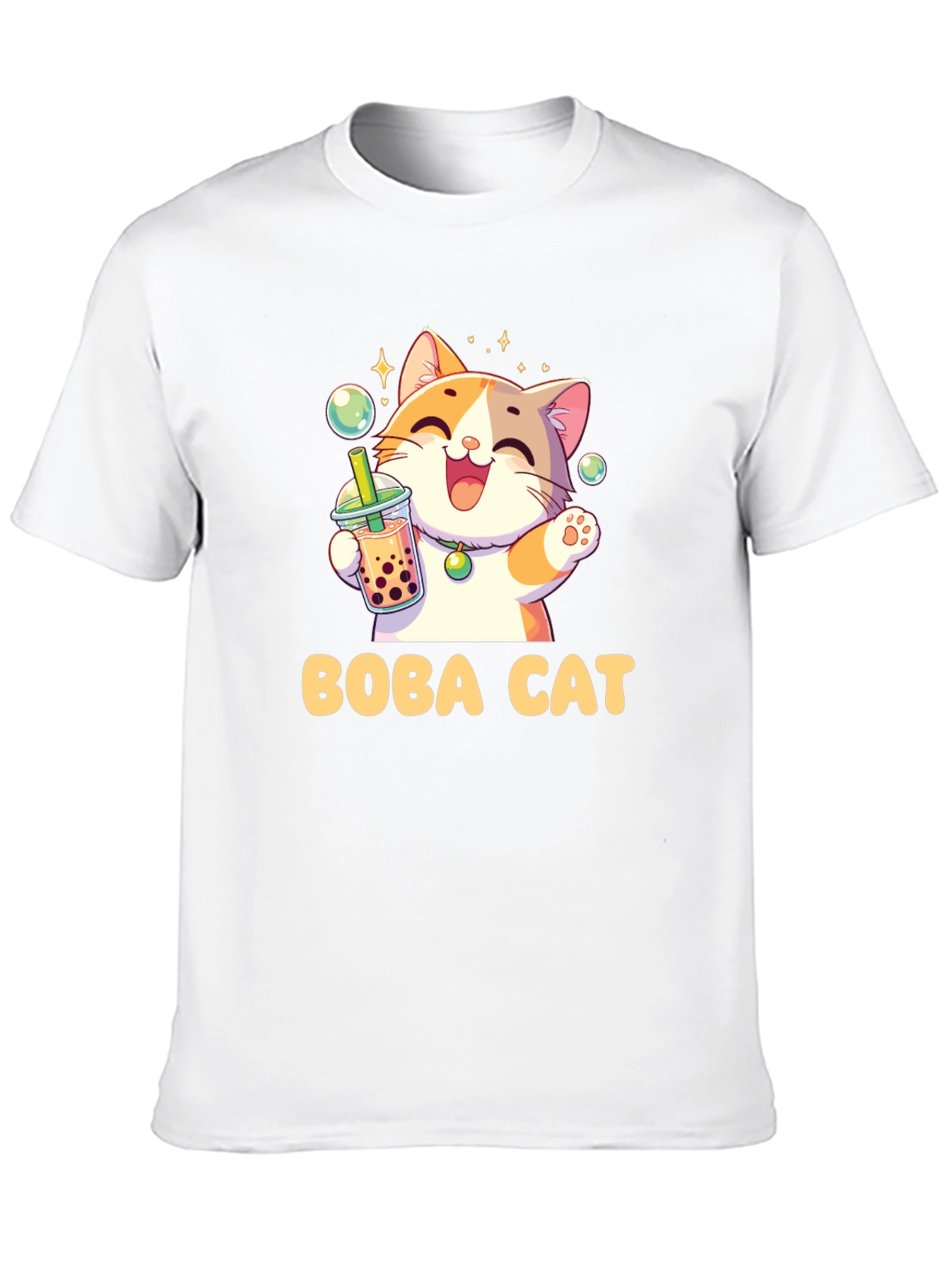Boba Cat T-Shirt - Cute Kawaii Style