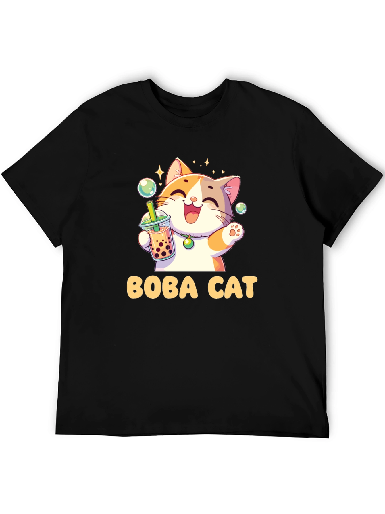 Boba Cat T-Shirt - Cute Kawaii Style