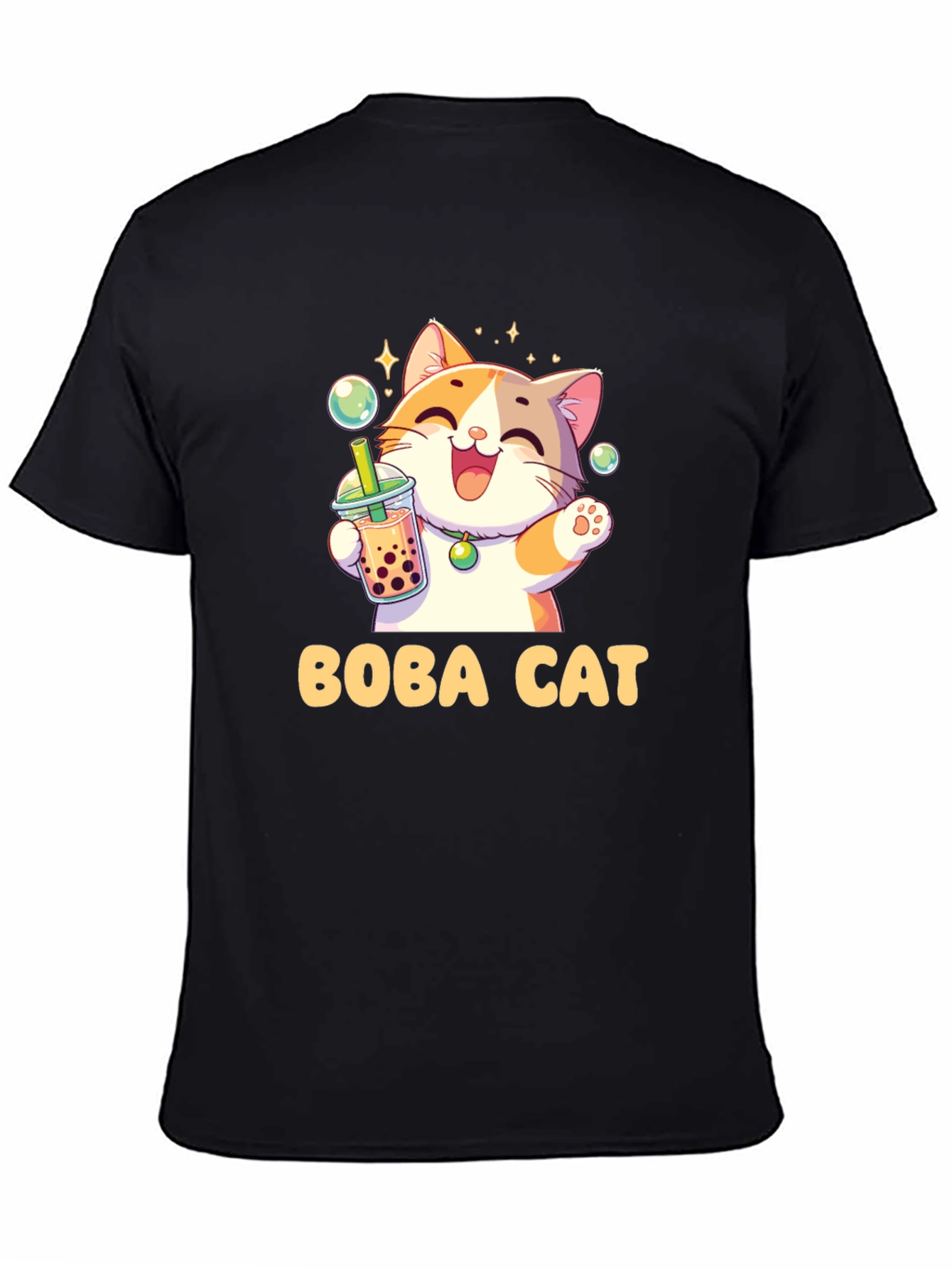 Boba Cat T-Shirt - Cute Kawaii Style
