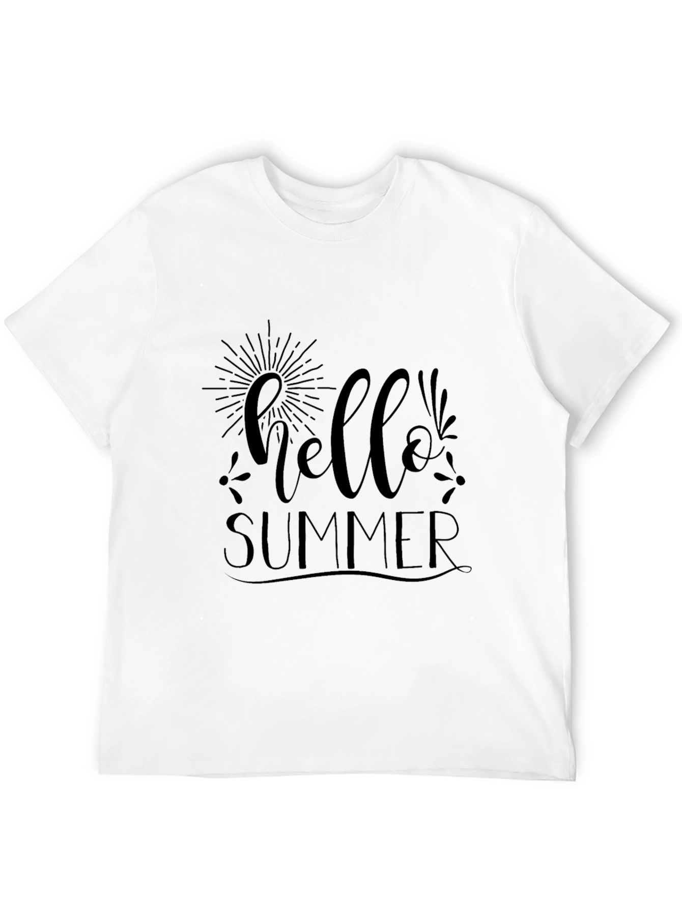 Hello Summer Graphic Tee - Black