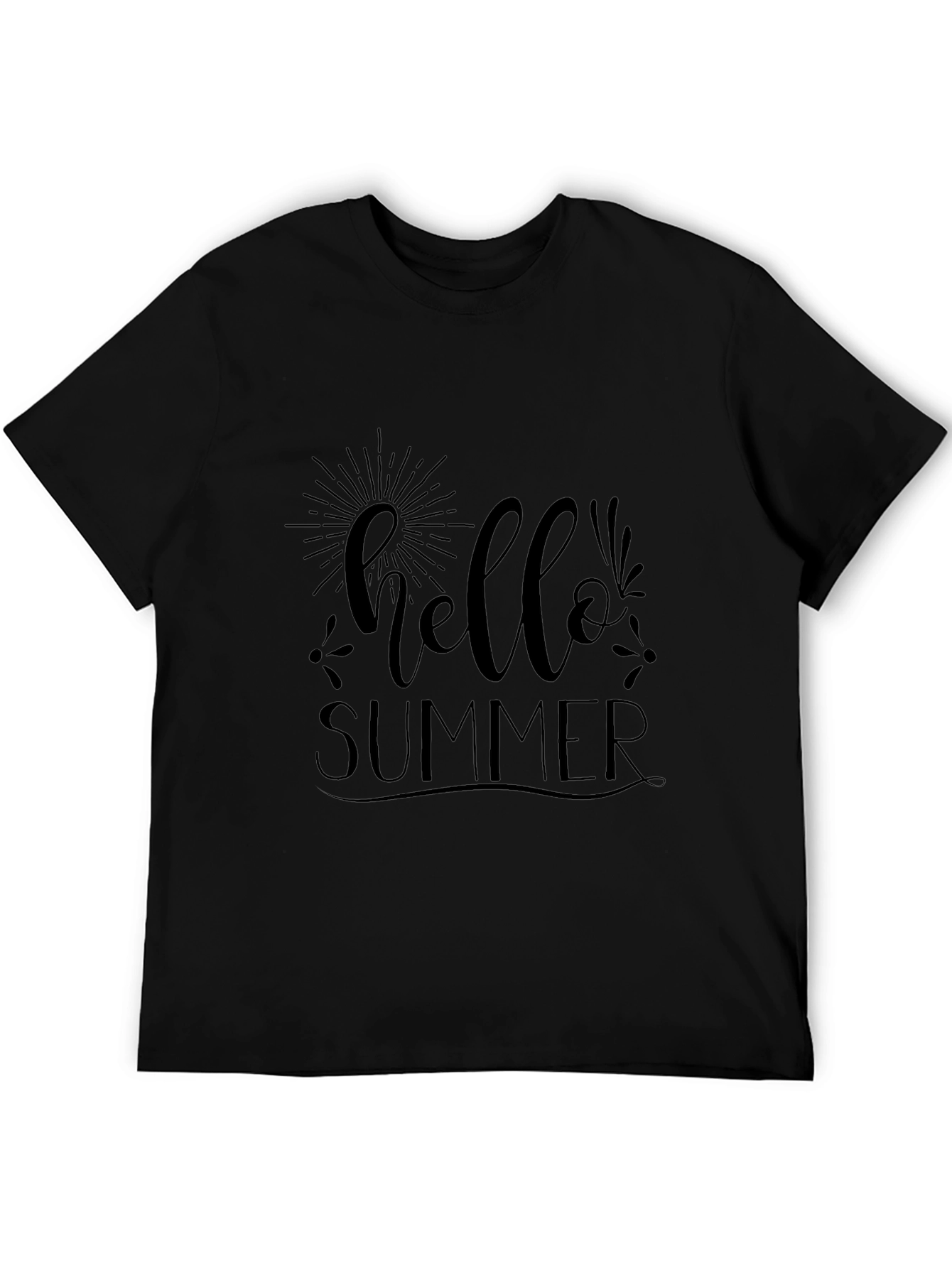 Hello Summer Graphic Tee - Black