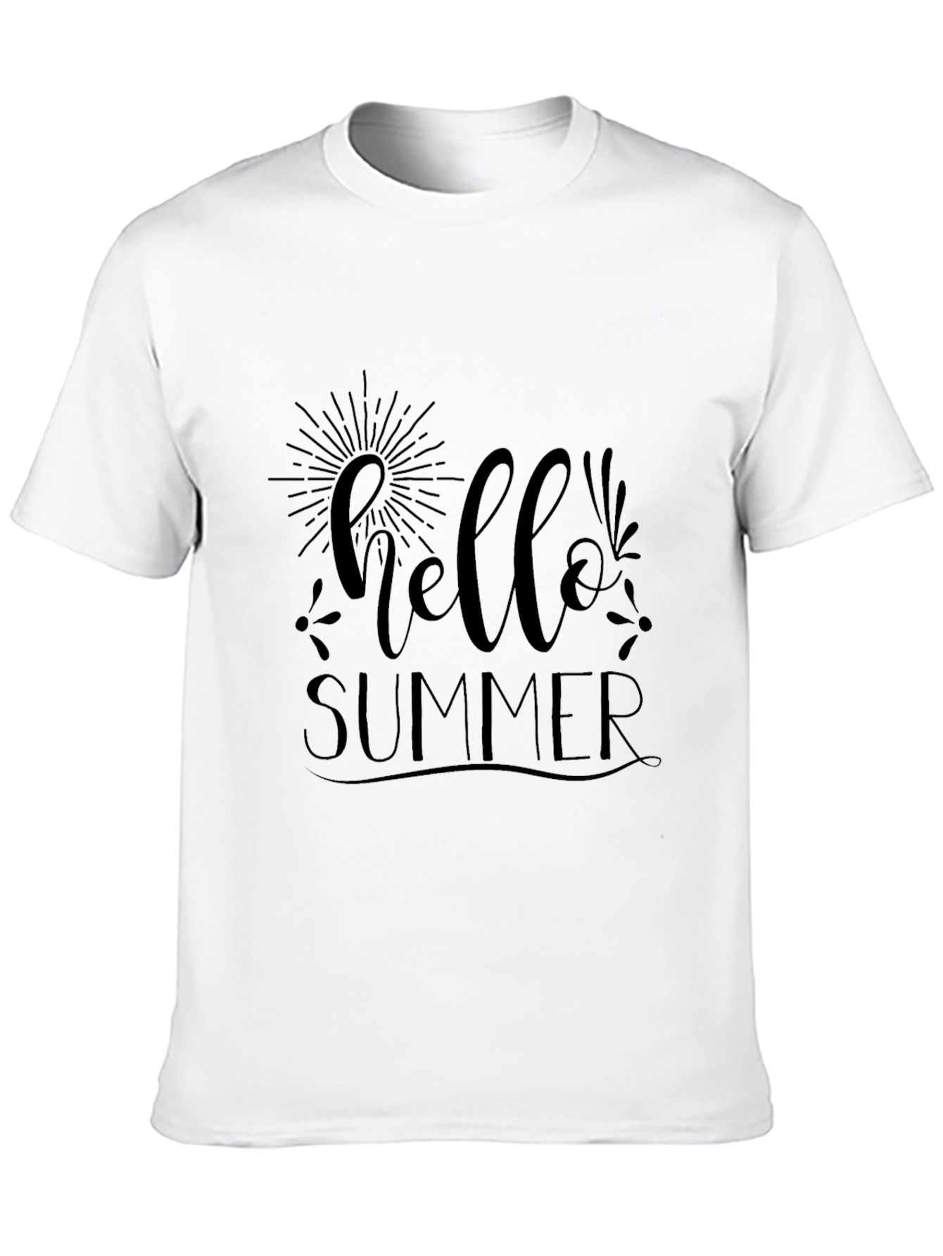 Hello Summer Graphic Tee - Black