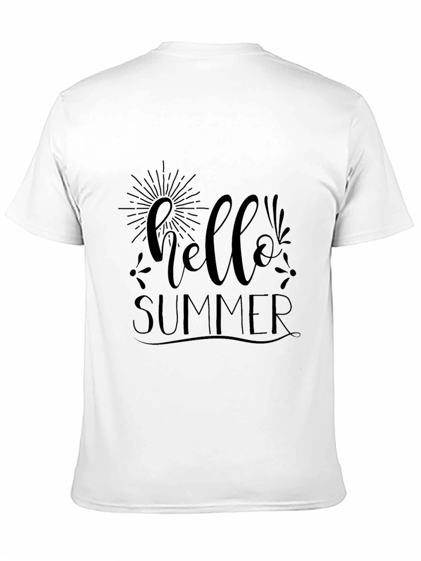 Hello Summer Graphic Tee - Black