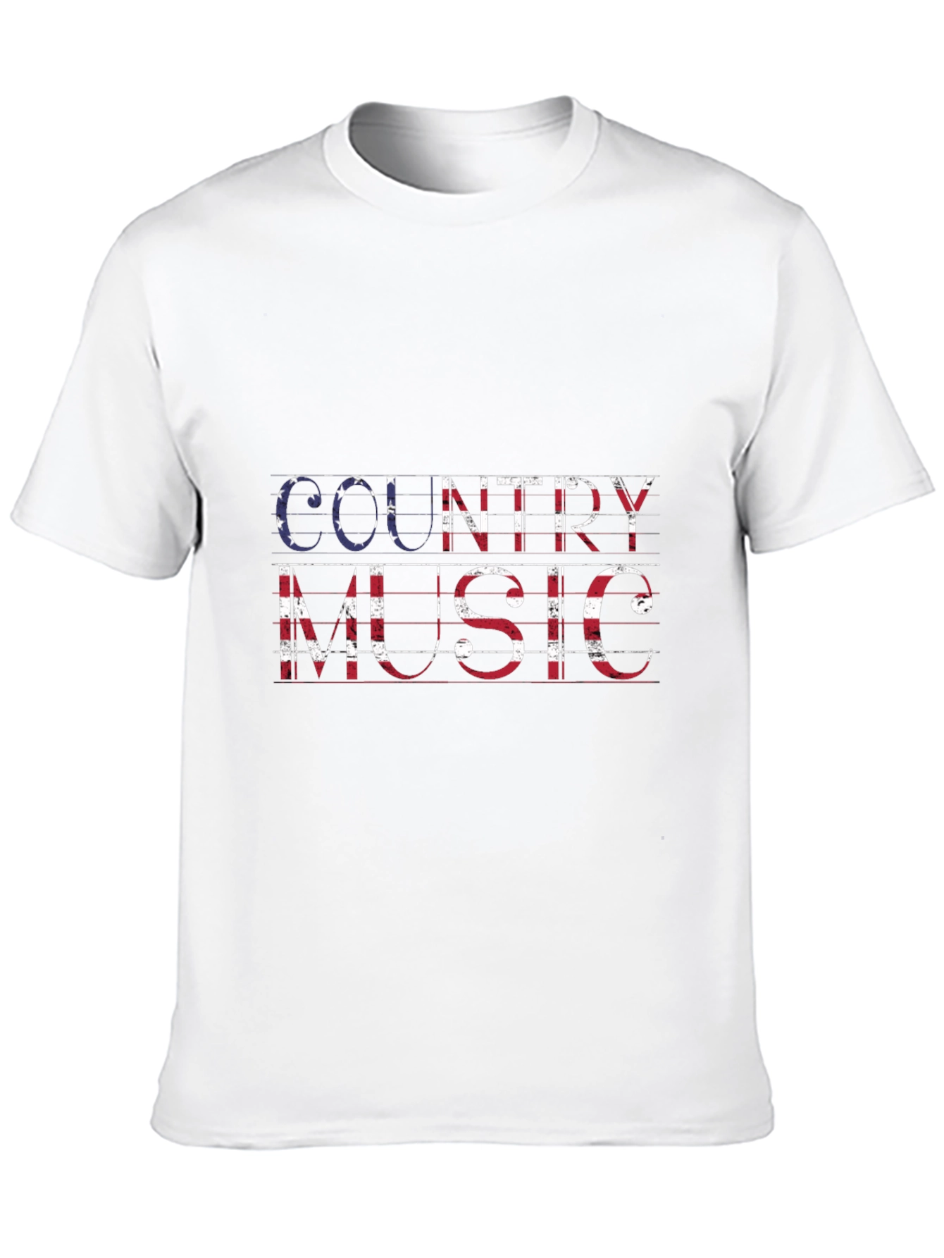 Country Music American Flag Graphic T-Shirt