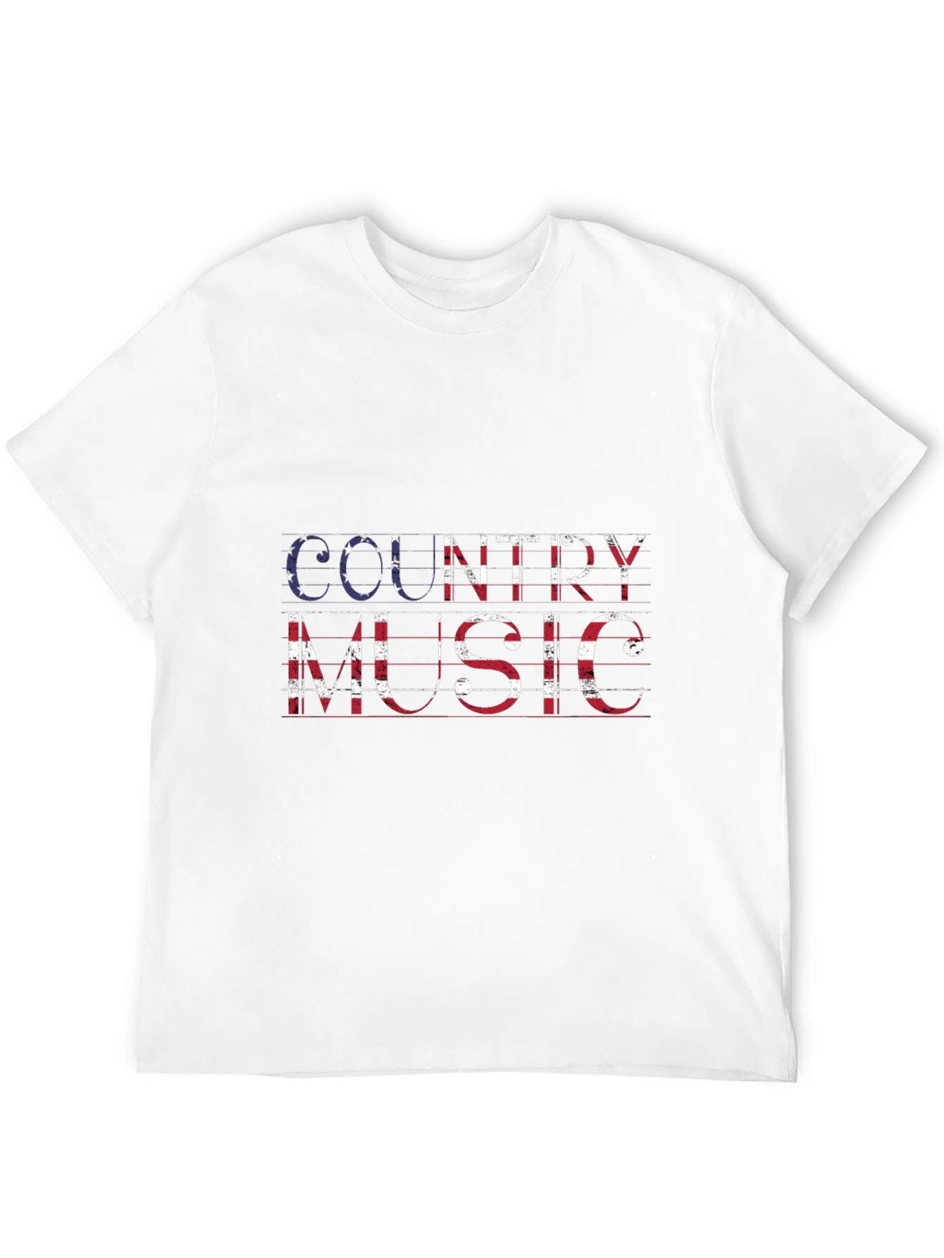 Country Music American Flag Graphic T-Shirt