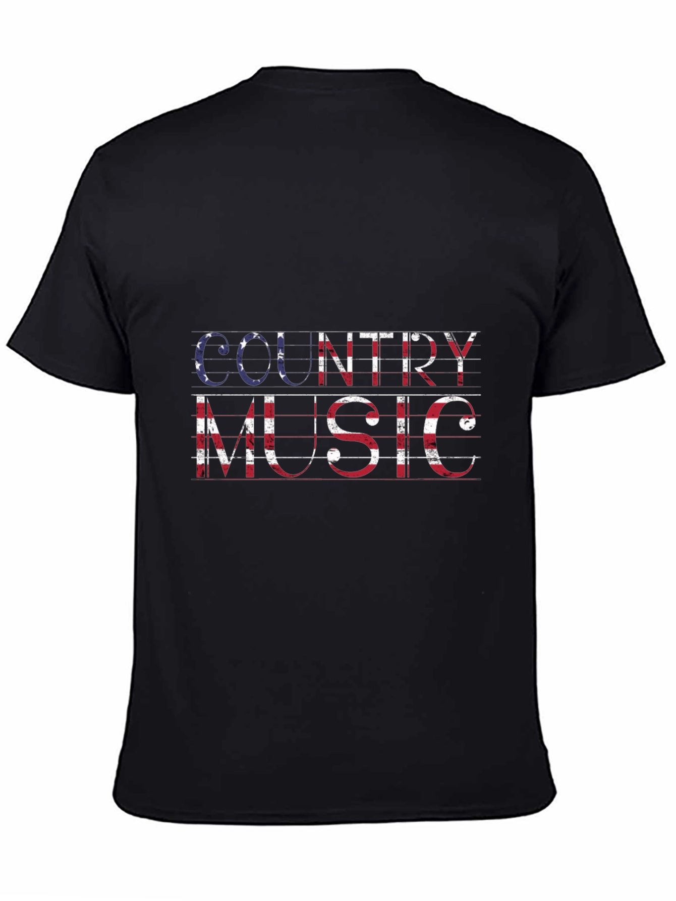 Country Music American Flag Graphic T-Shirt
