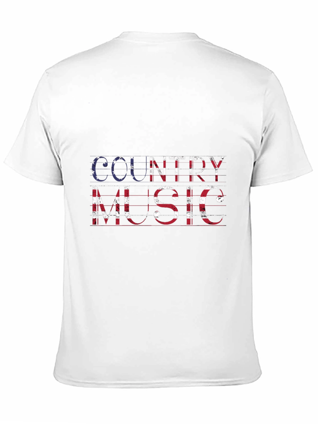 Country Music American Flag Graphic T-Shirt