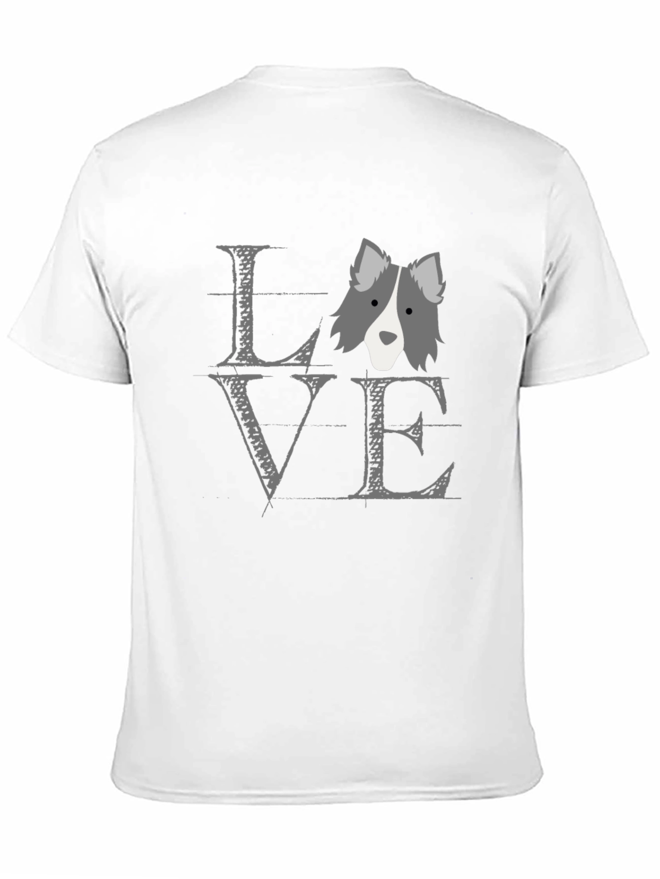 Dog Love T-Shirt - Unisex Black Cotton Tee