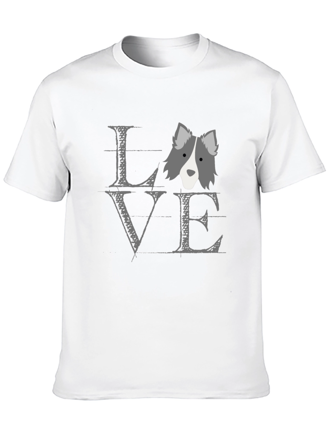 Dog Love T-Shirt - Unisex Black Cotton Tee