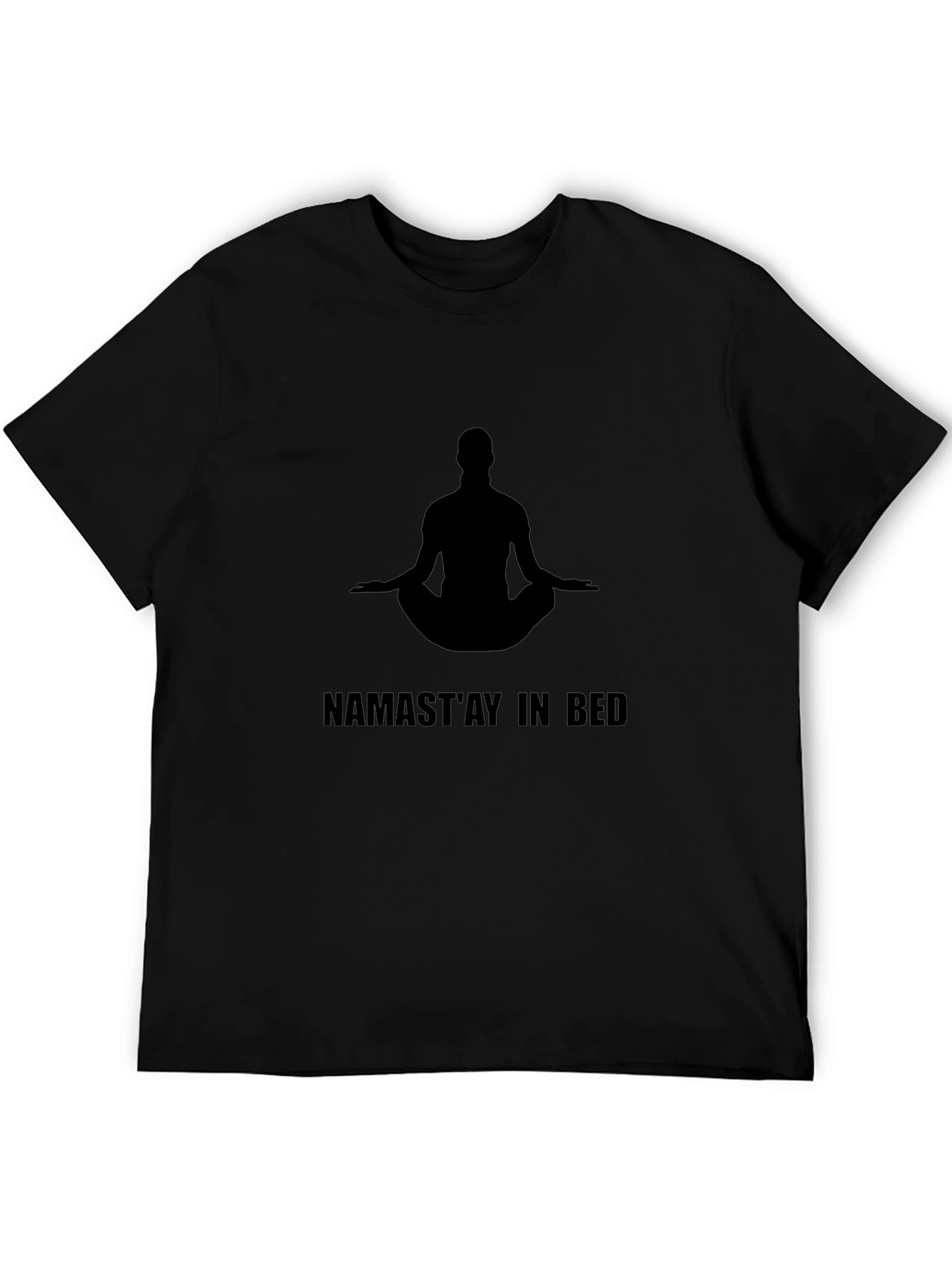 Namastay In Bed Graphic Tee - Yoga Relax T-Shirt