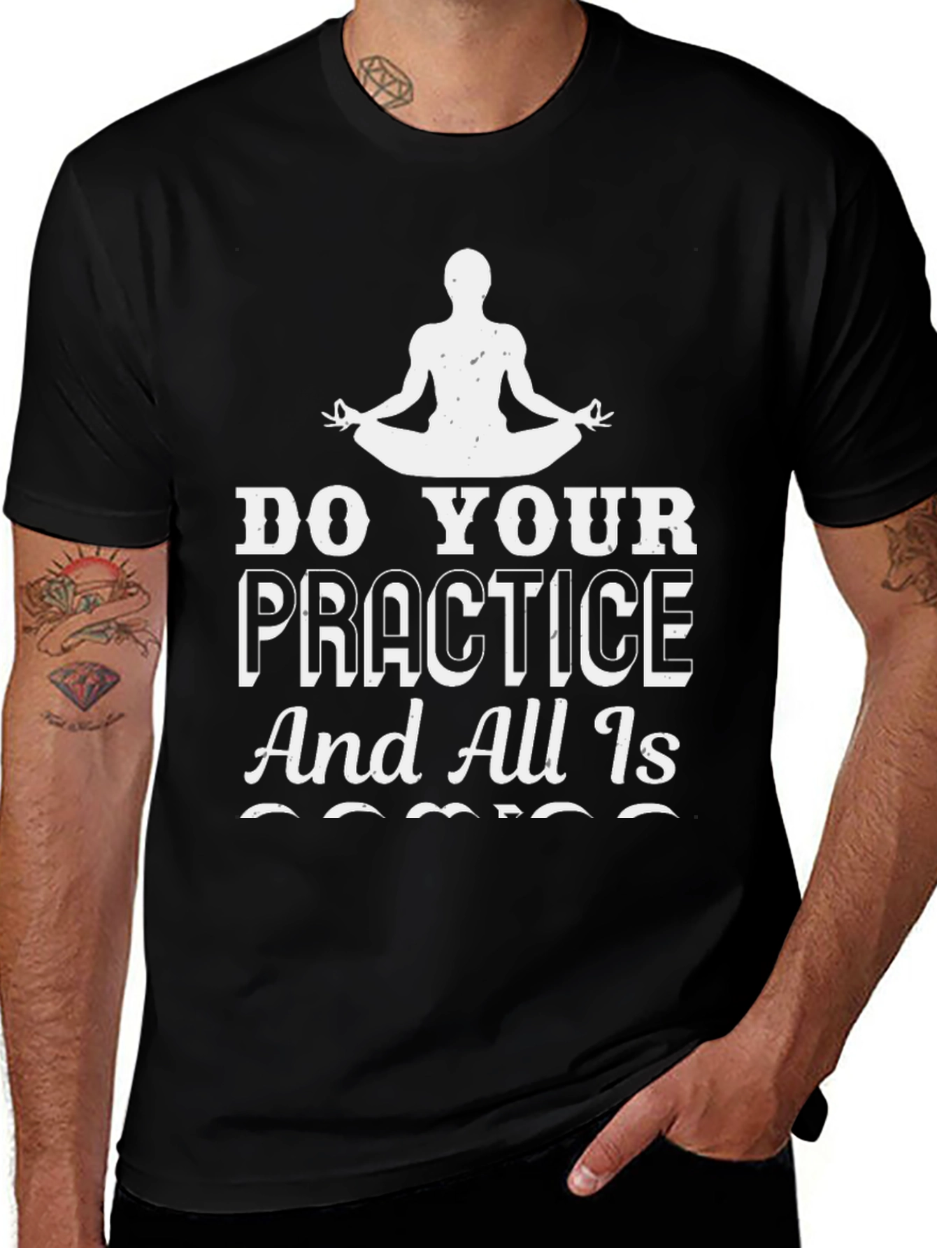Yoga Practice T-Shirt - Zen and Mindfulness Tee