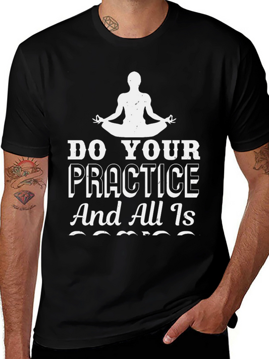 Yoga Practice T-Shirt - Zen and Mindfulness Tee