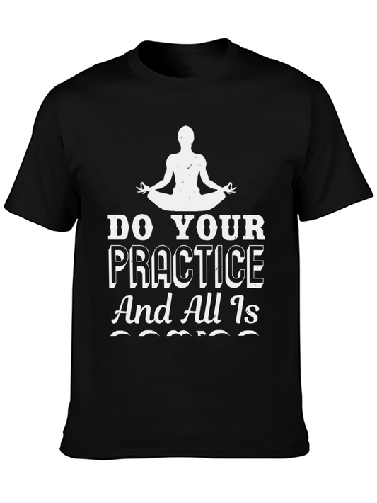 Yoga Practice T-Shirt - Zen and Mindfulness Tee