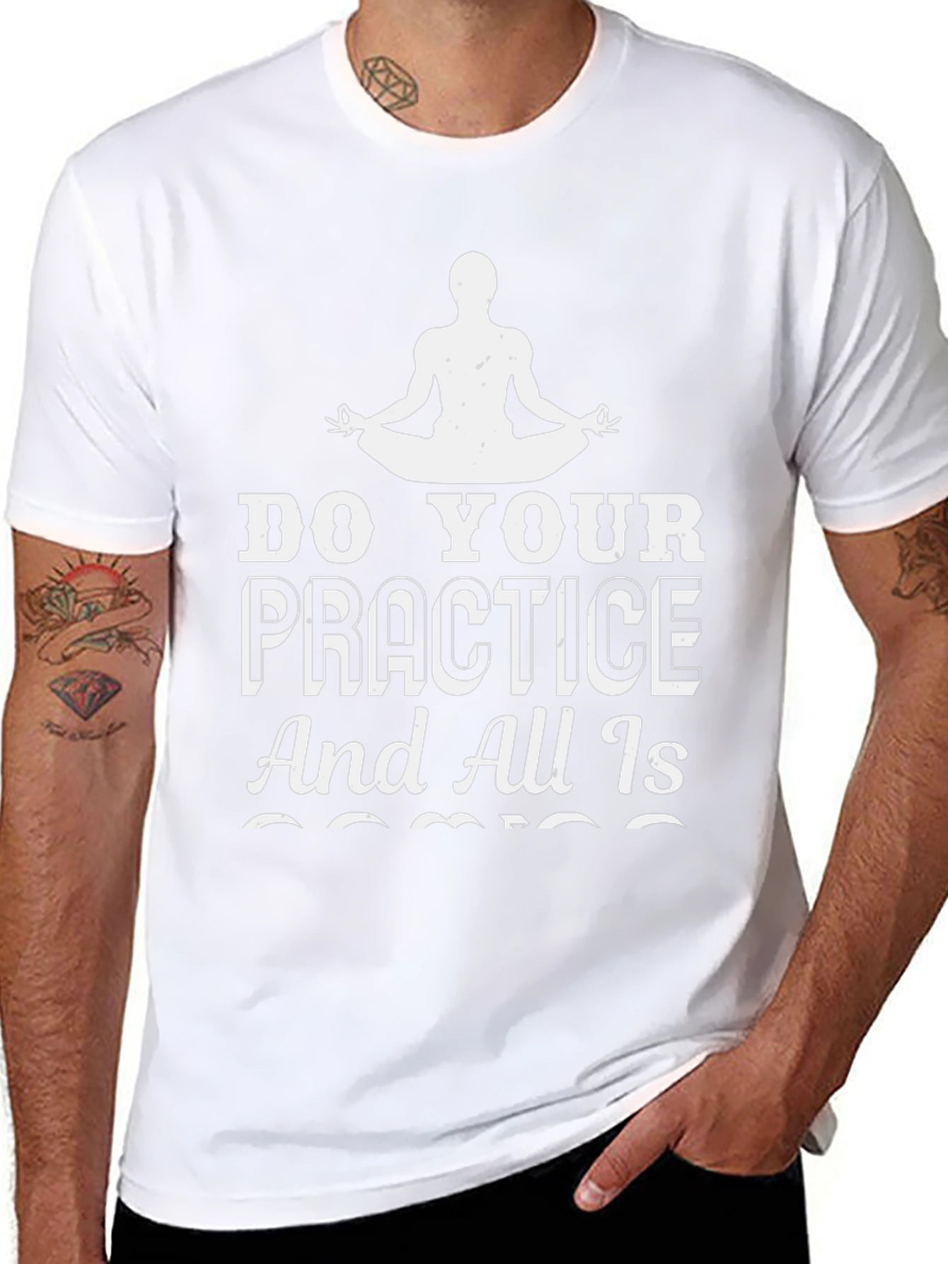 Yoga Practice T-Shirt - Zen and Mindfulness Tee