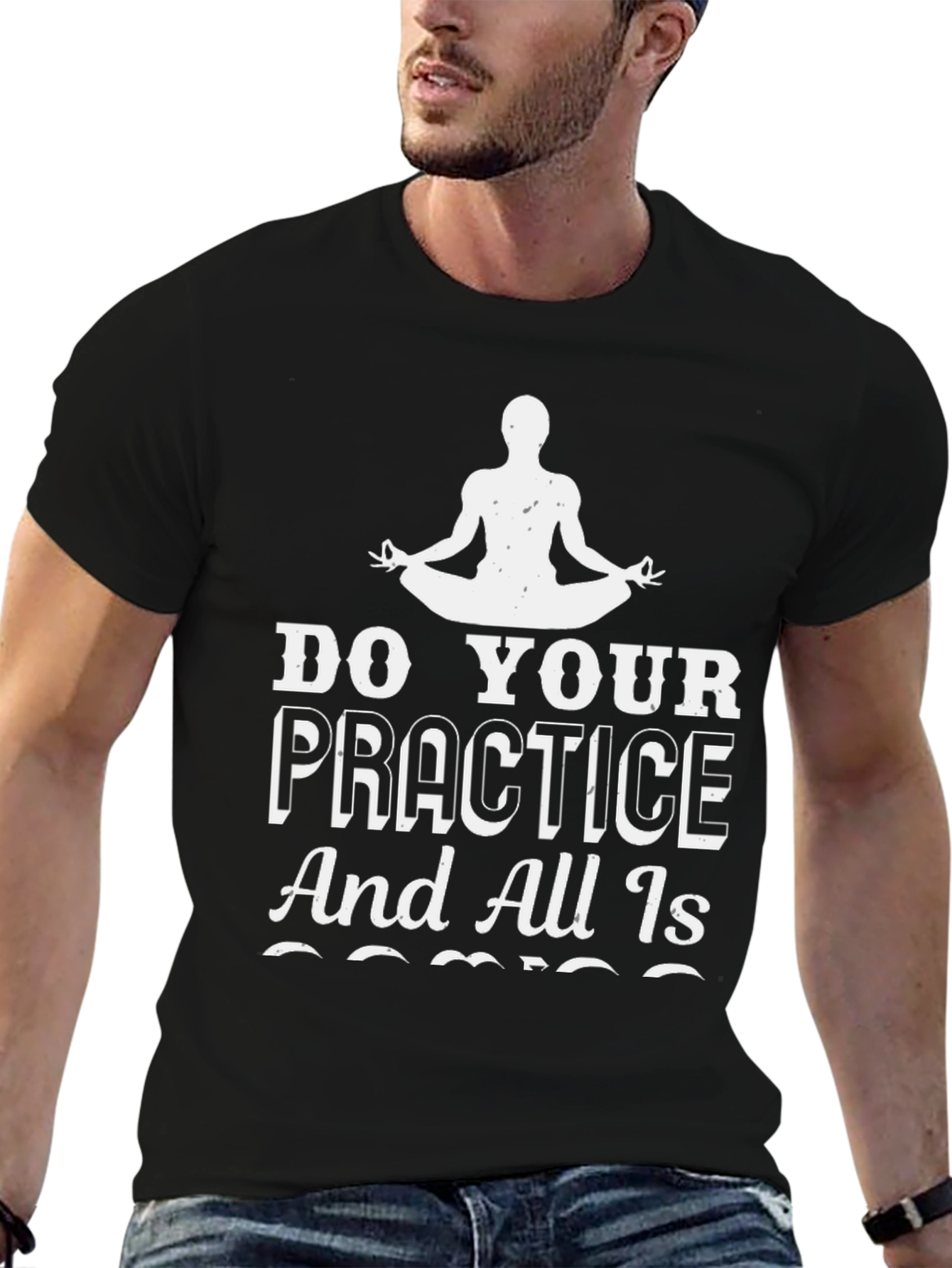 Yoga Practice T-Shirt - Zen and Mindfulness Tee
