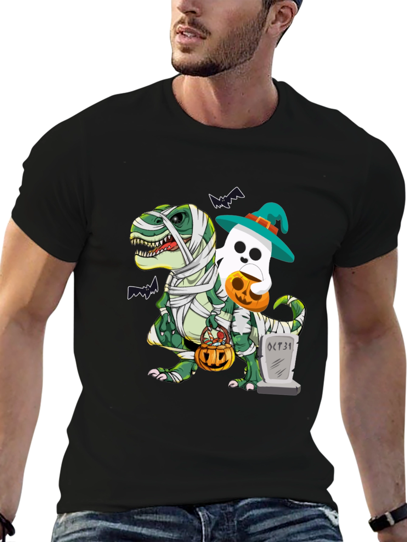 Halloween Dino Ghost T-Shirt