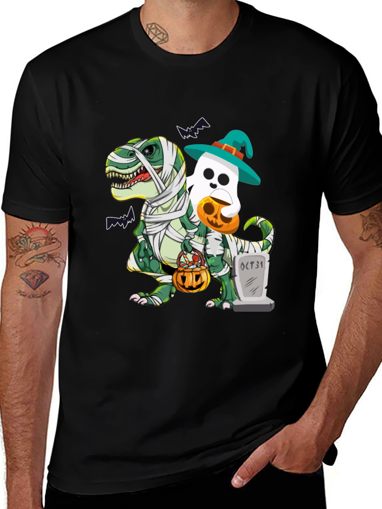 Halloween Dino Ghost T-Shirt