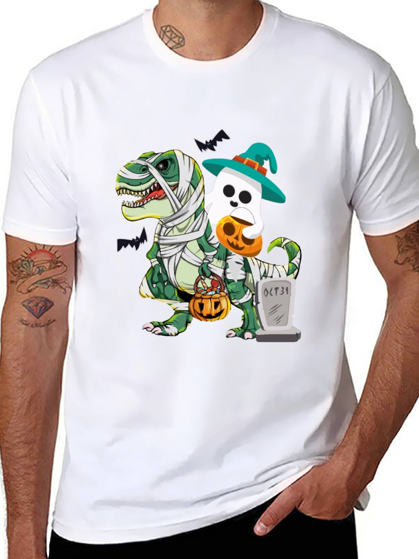 Halloween Dino Ghost T-Shirt