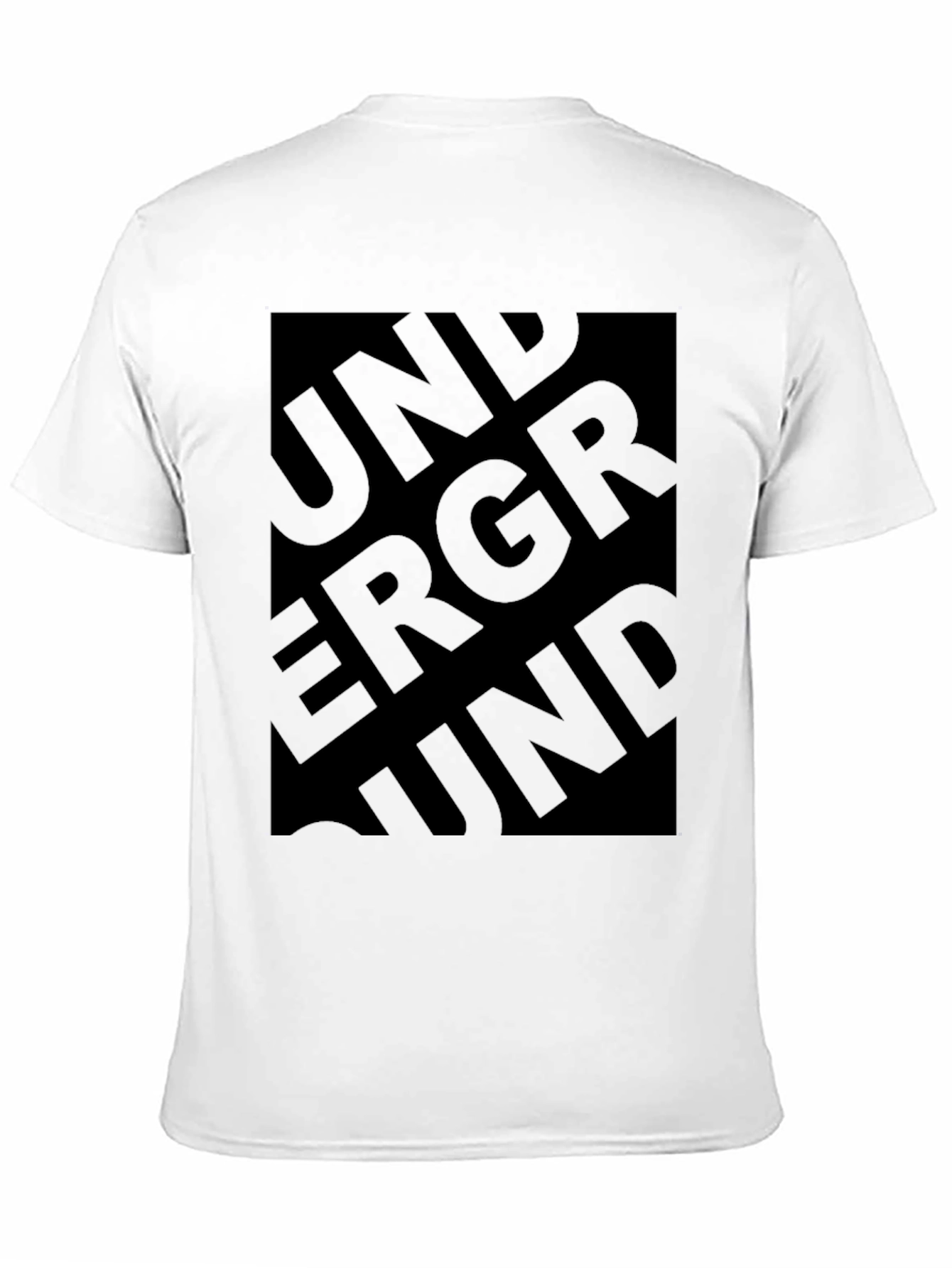 Underground Graphic Print Mens Black T-Shirt