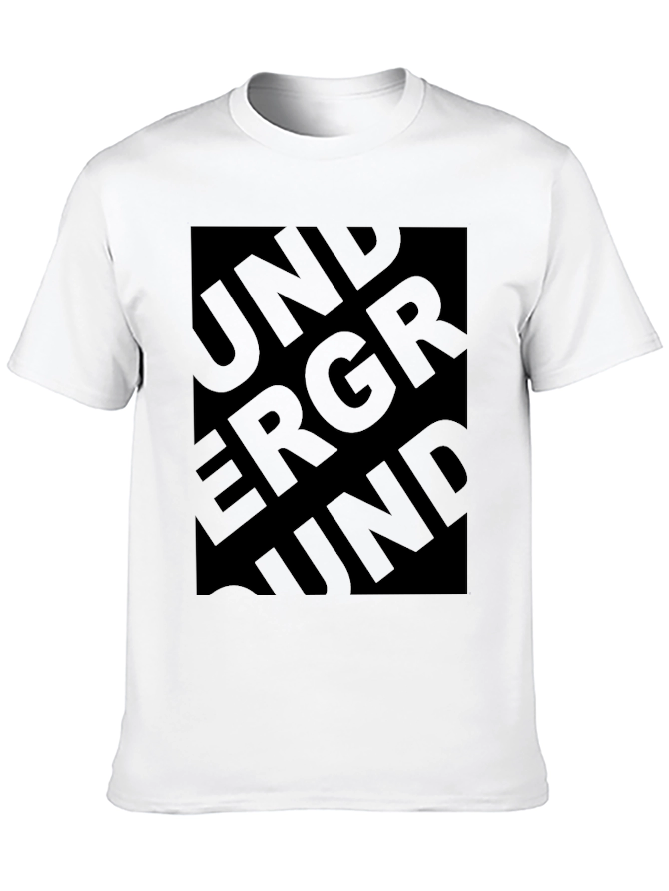 Underground Graphic Print Mens Black T-Shirt