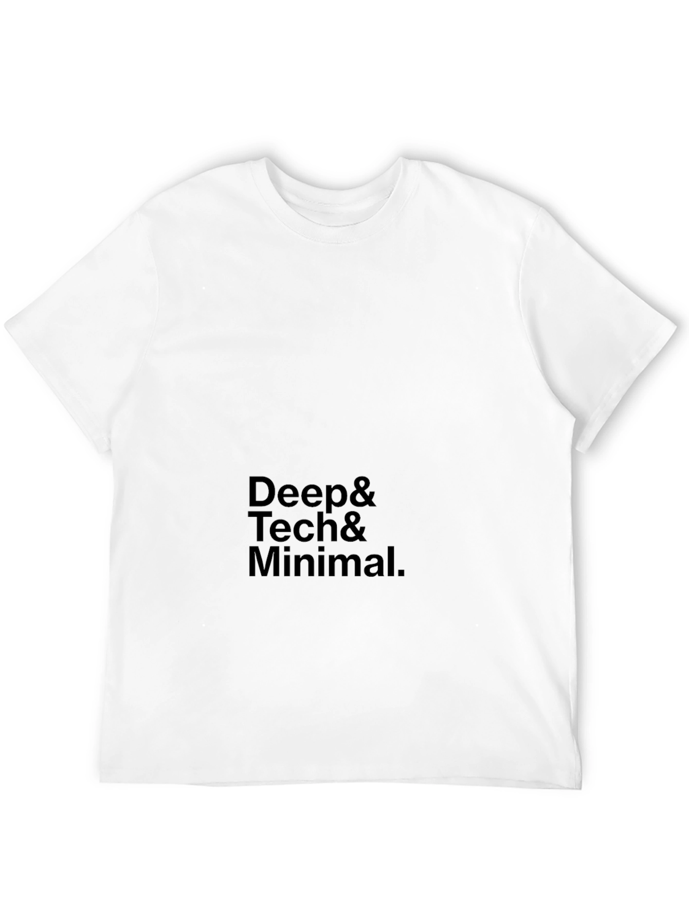 Deep Tech Minimal Black T-Shirt