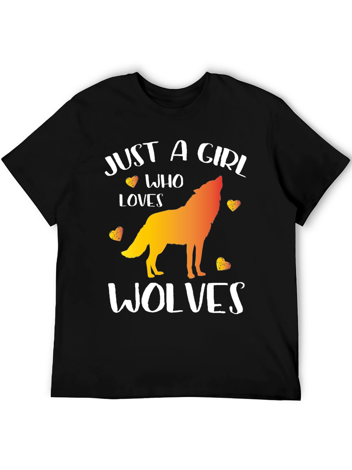 Just a Girl Who Loves Wolves T-Shirt