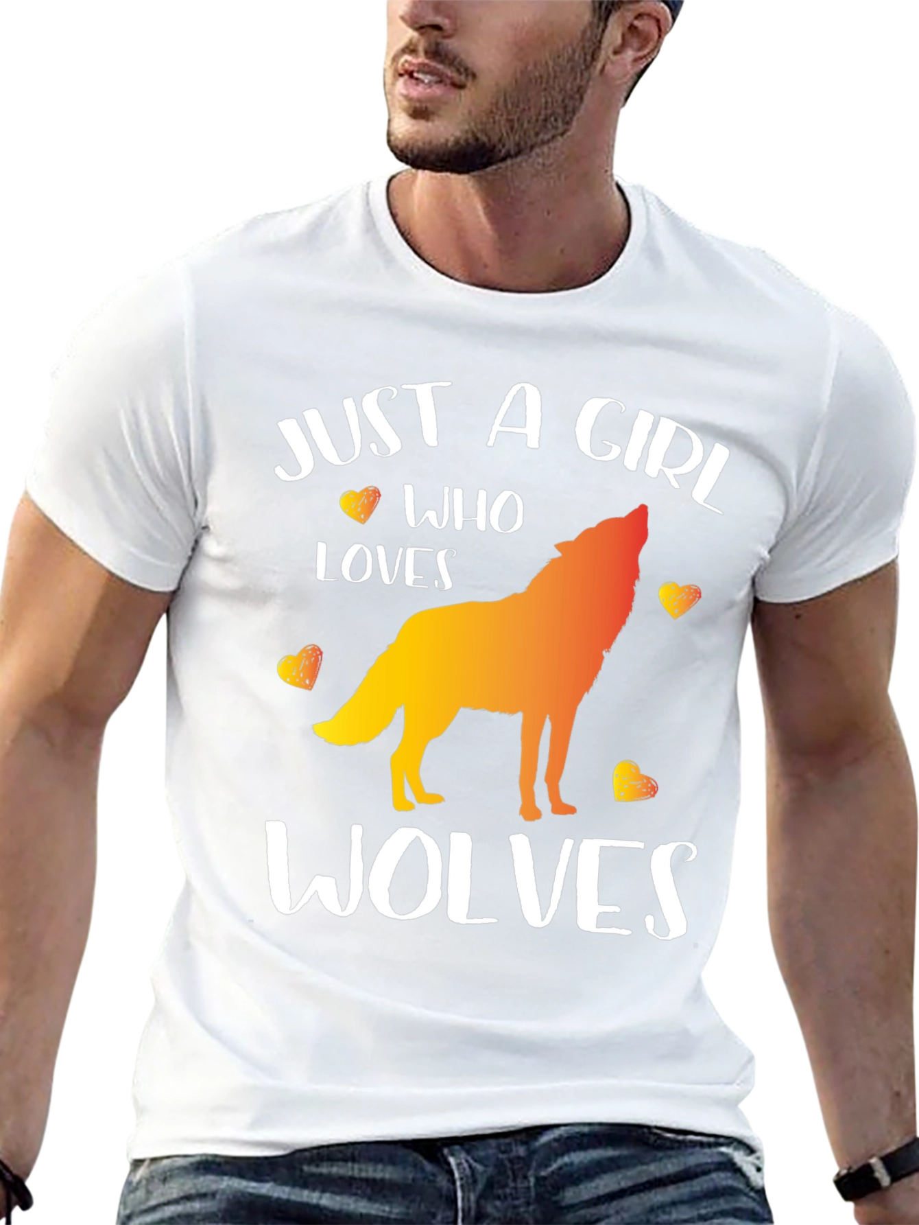 Just a Girl Who Loves Wolves T-Shirt