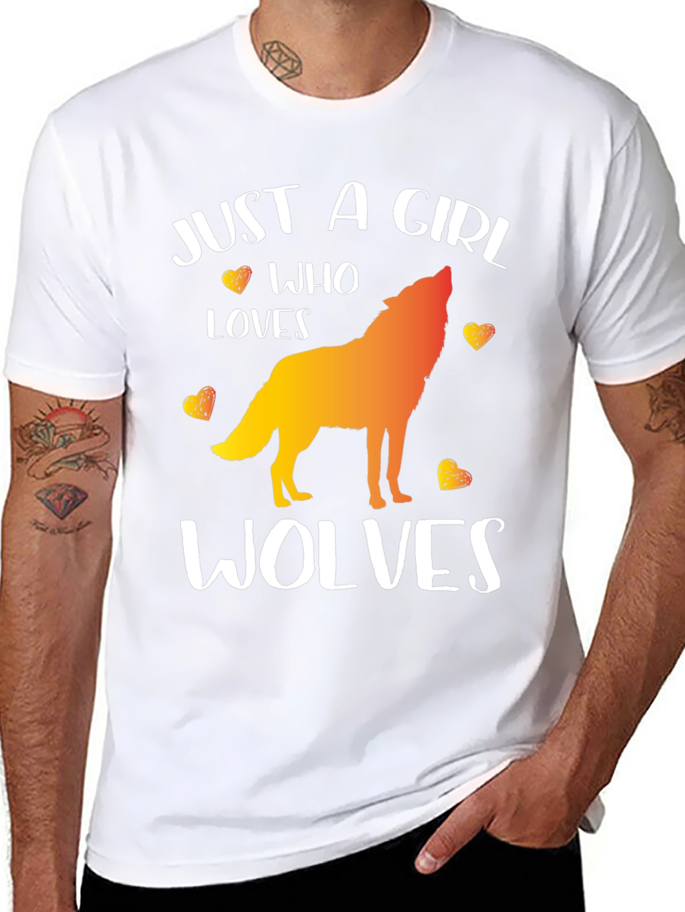 Just a Girl Who Loves Wolves T-Shirt