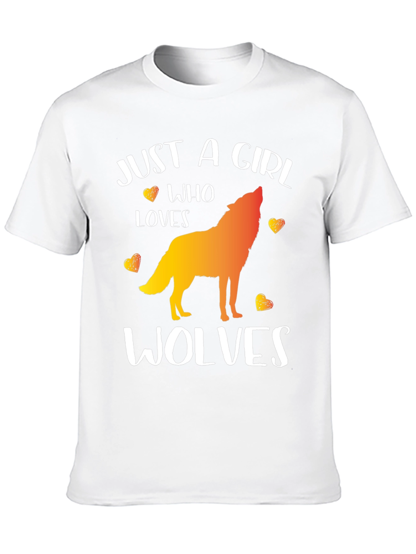 Just a Girl Who Loves Wolves T-Shirt