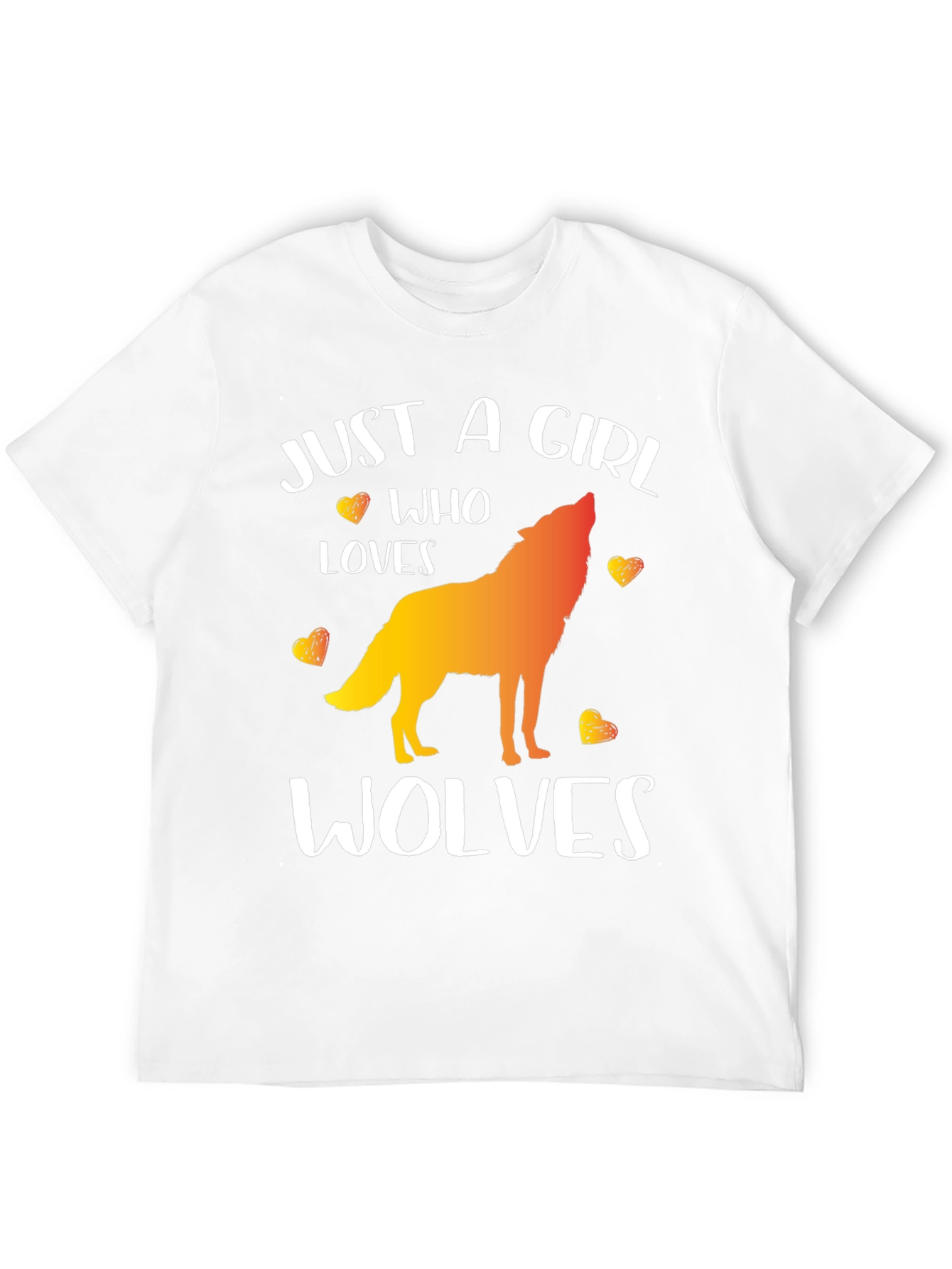 Just a Girl Who Loves Wolves T-Shirt