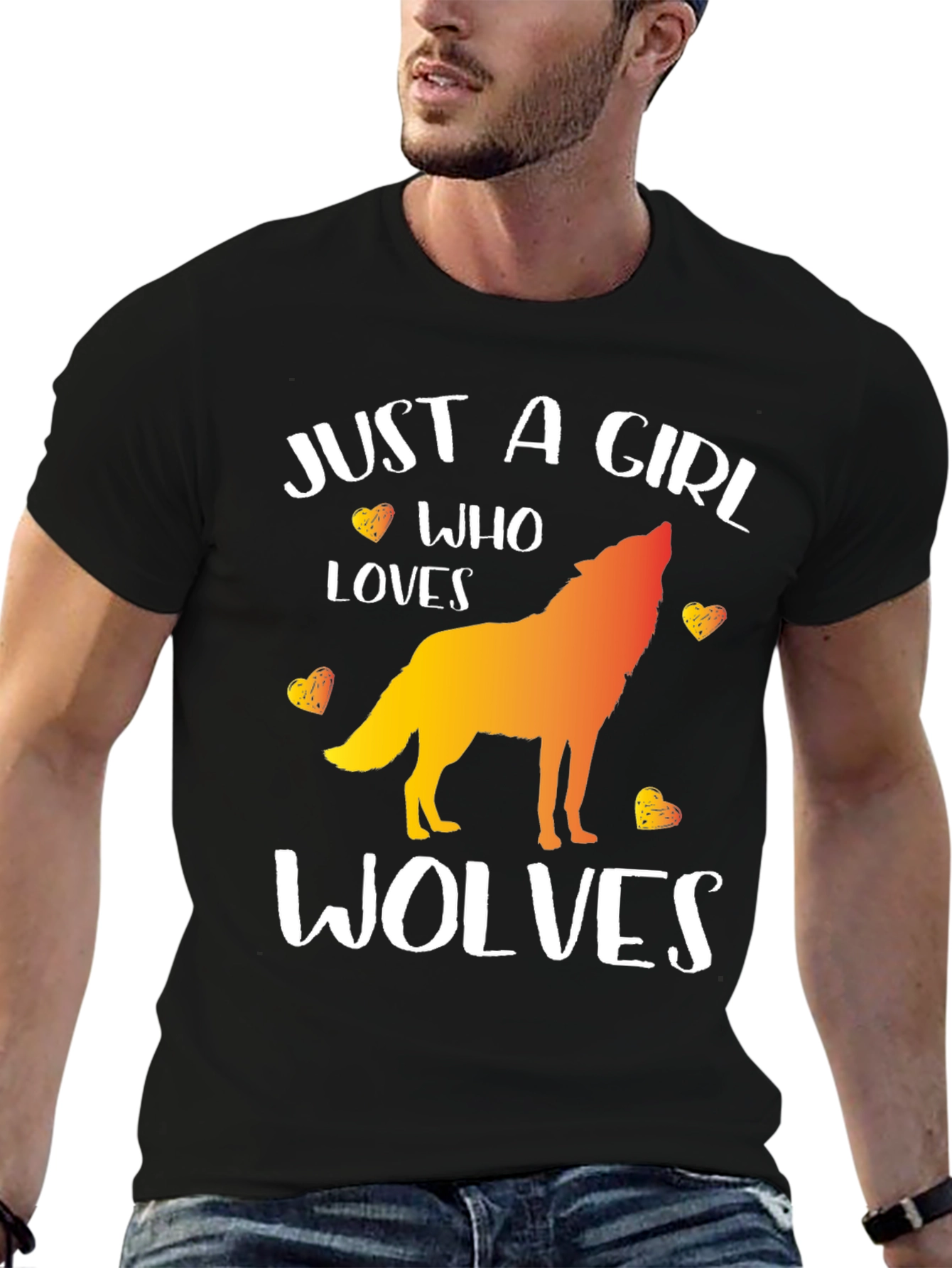 Just a Girl Who Loves Wolves T-Shirt