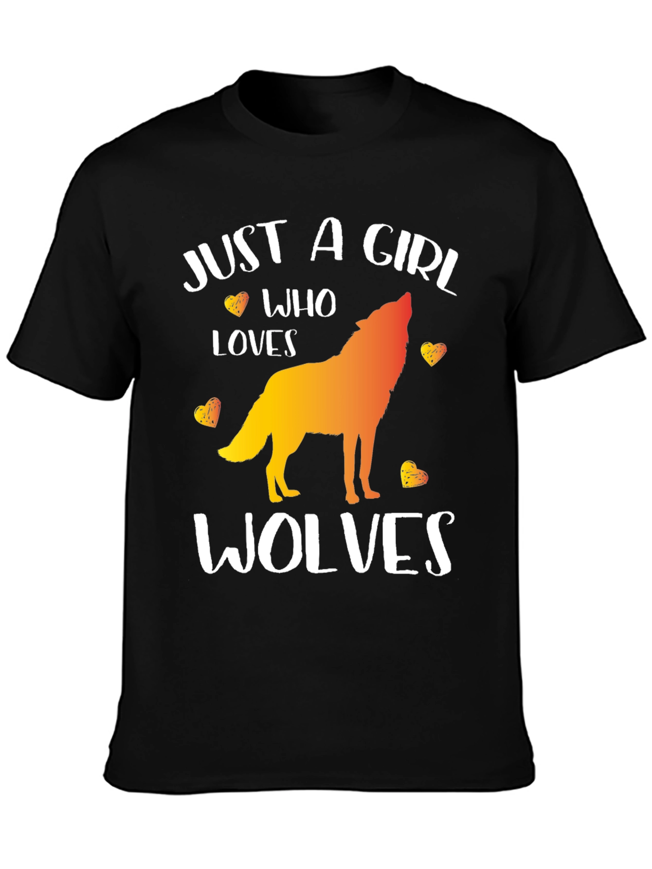 Just a Girl Who Loves Wolves T-Shirt