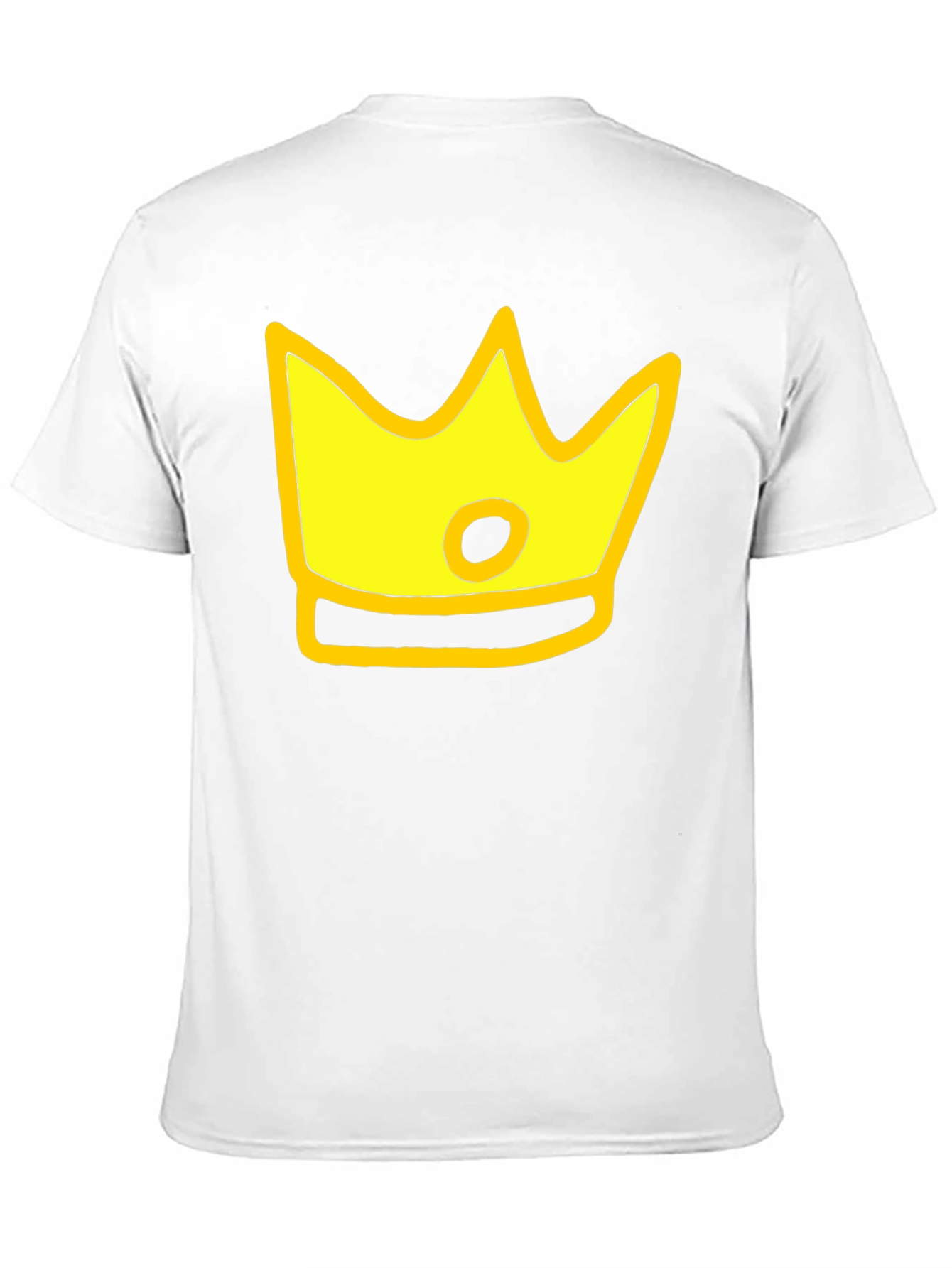 Cartoon Crown Graphic Black T-Shirt