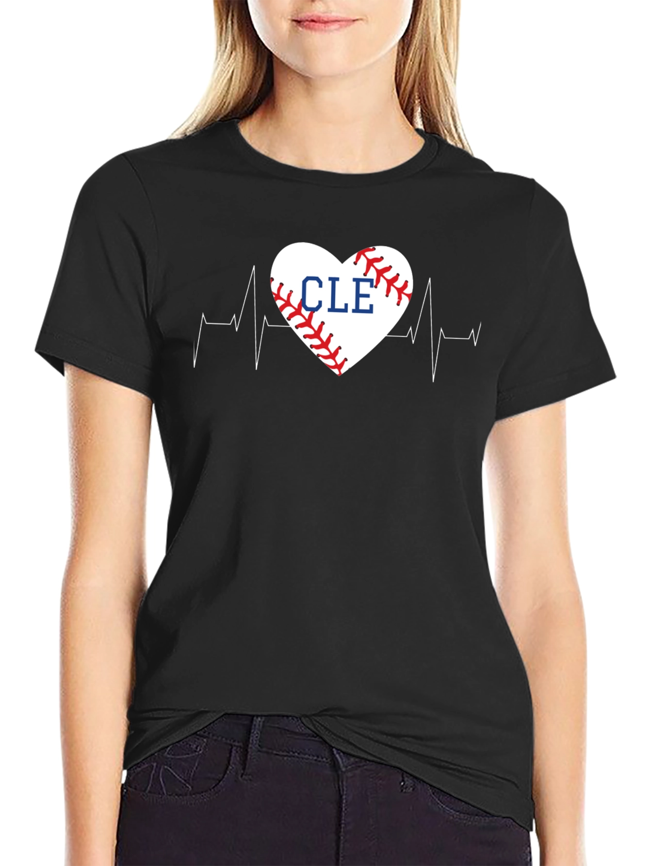 CLE Baseball Heartbeat T-Shirt