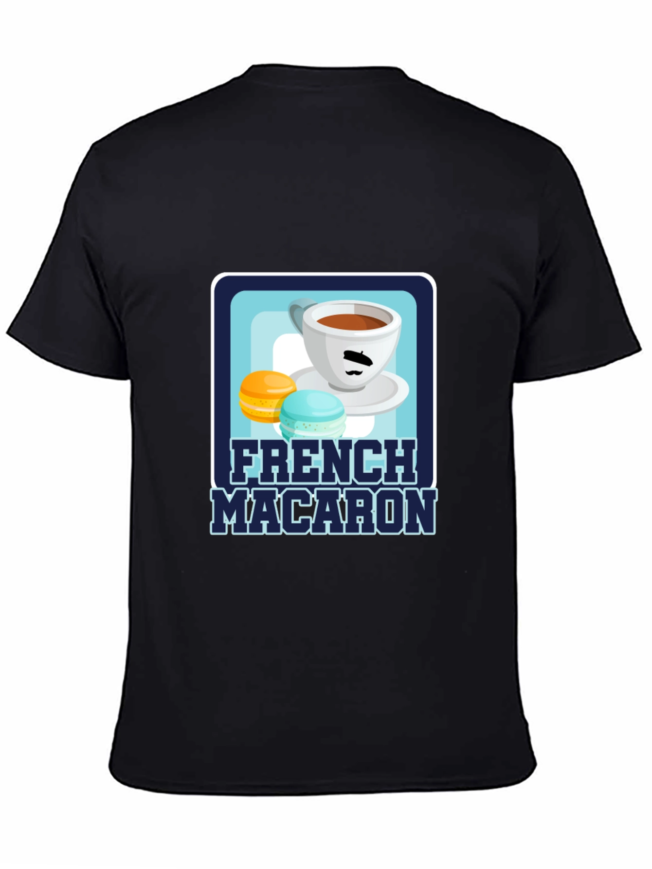 French Macaron T-Shirt | Coffee & Dessert Graphic Tee