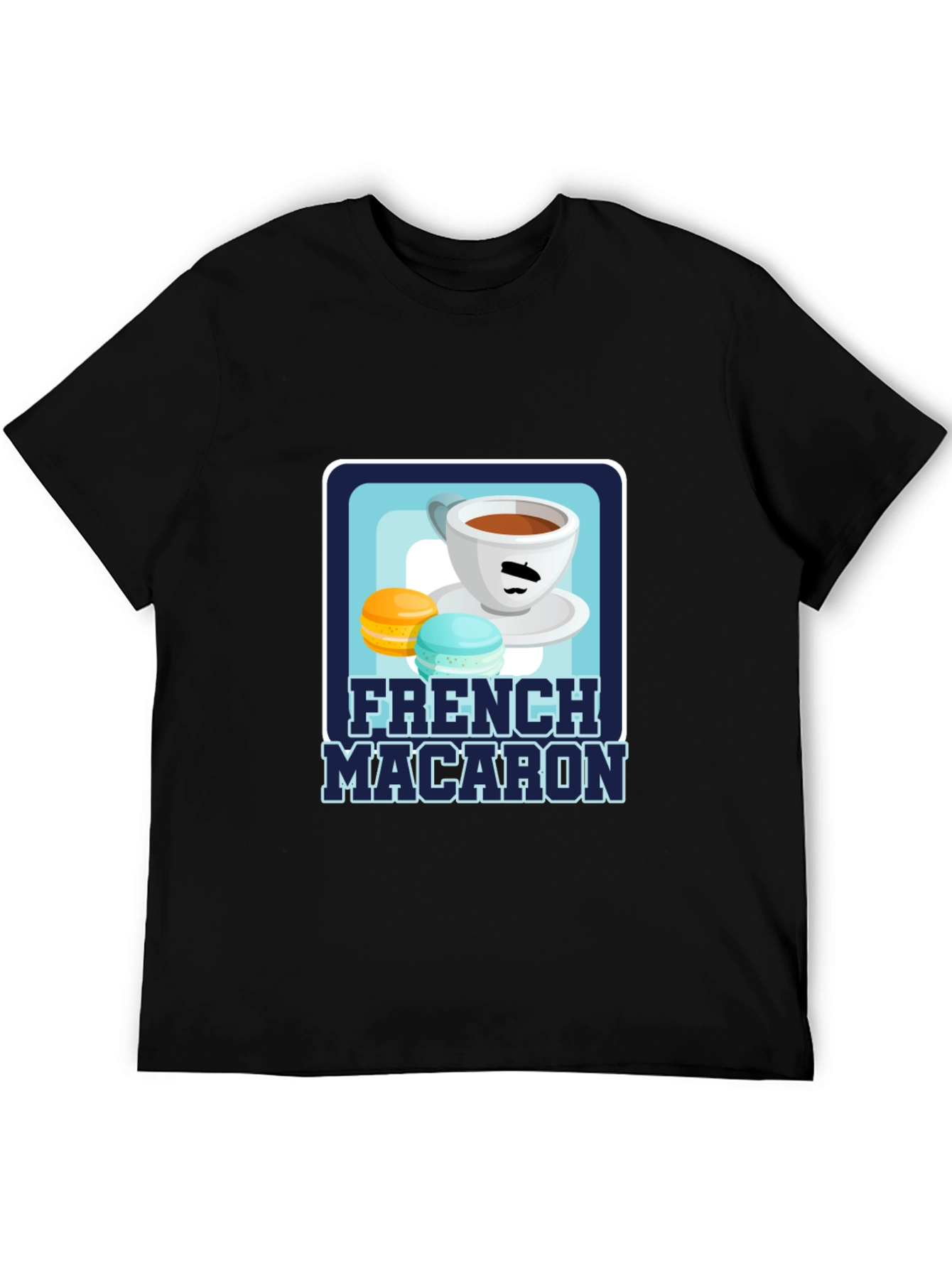 French Macaron T-Shirt | Coffee & Dessert Graphic Tee