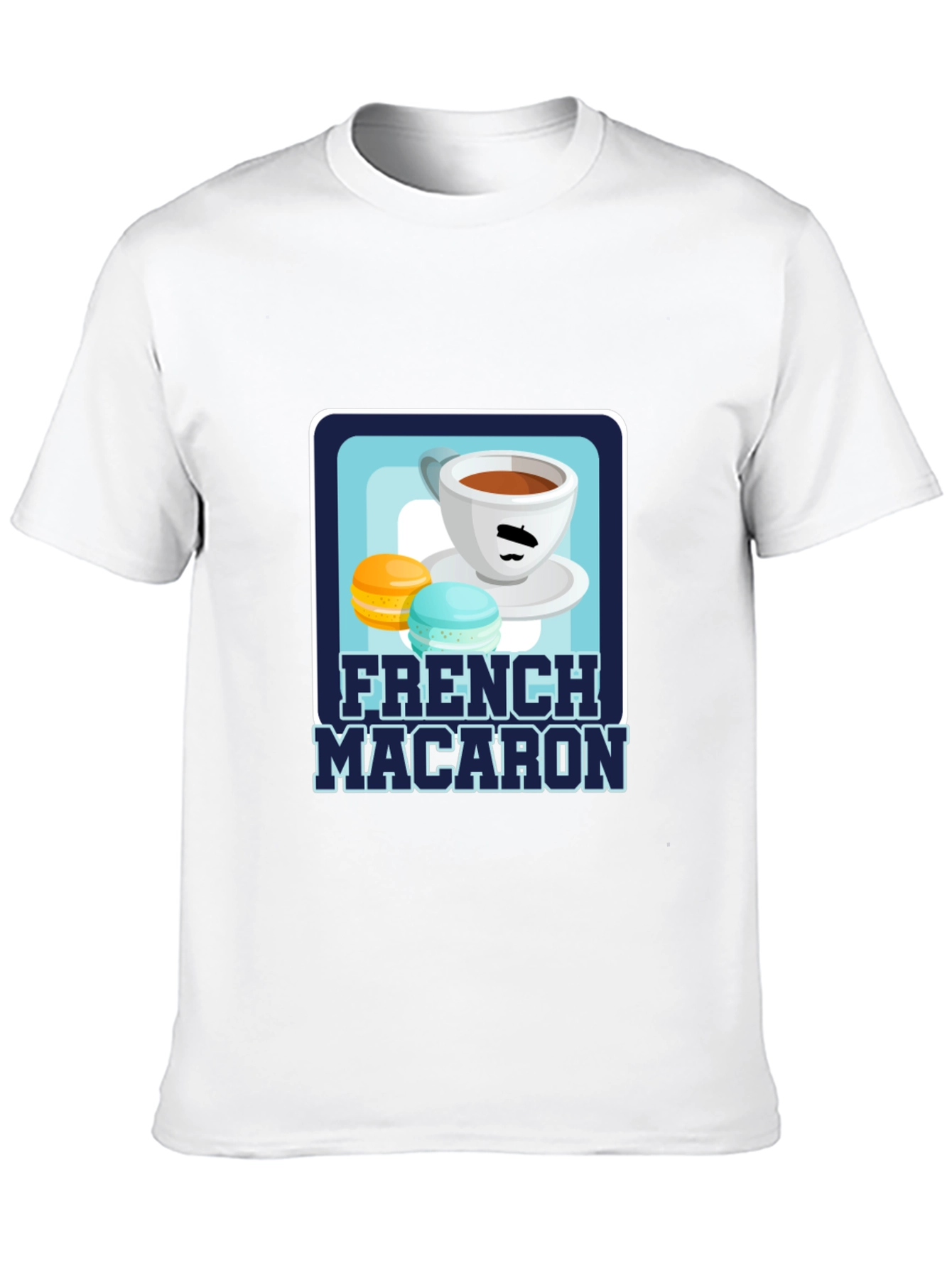 French Macaron T-Shirt | Coffee & Dessert Graphic Tee