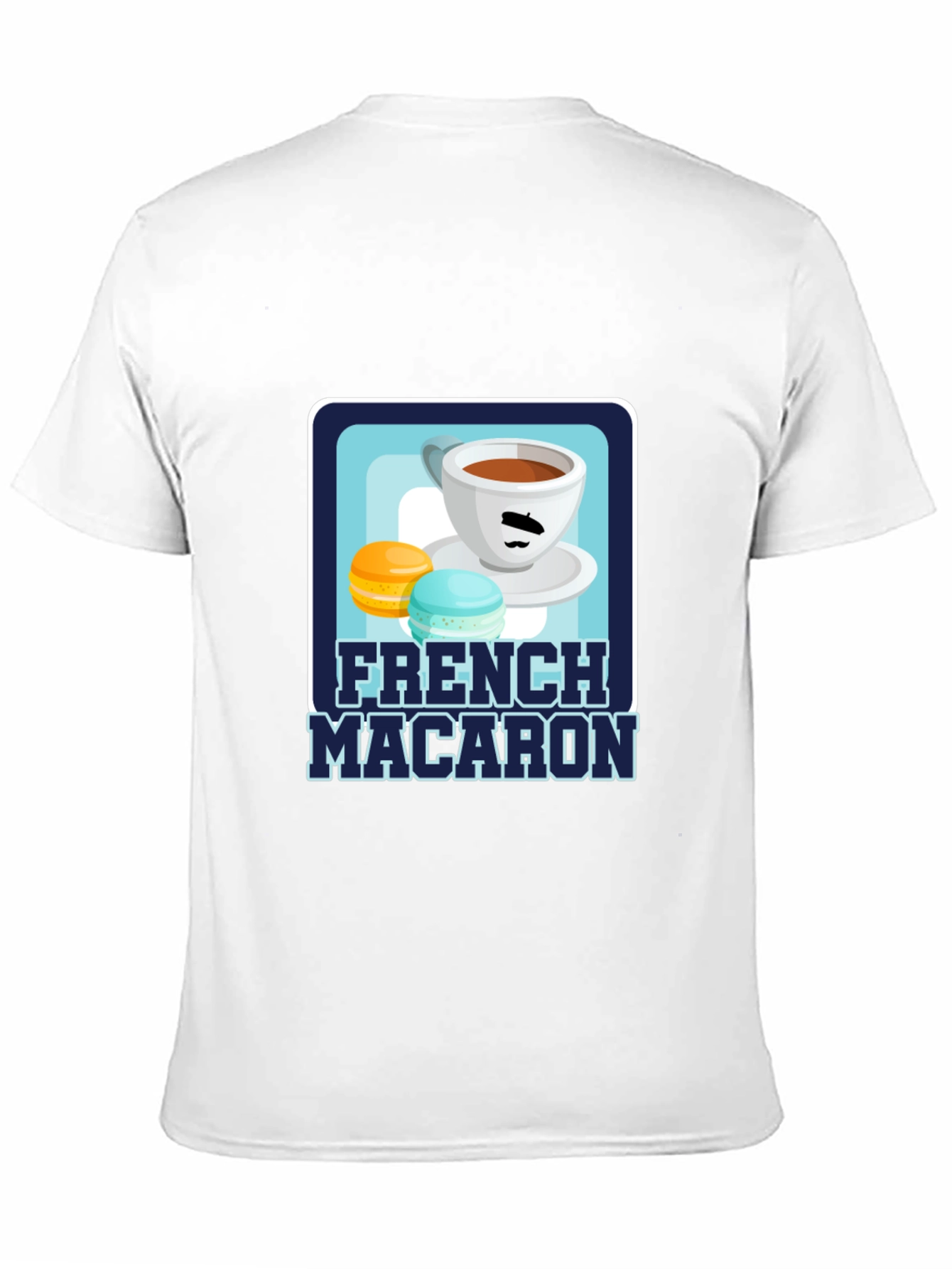 French Macaron T-Shirt | Coffee & Dessert Graphic Tee