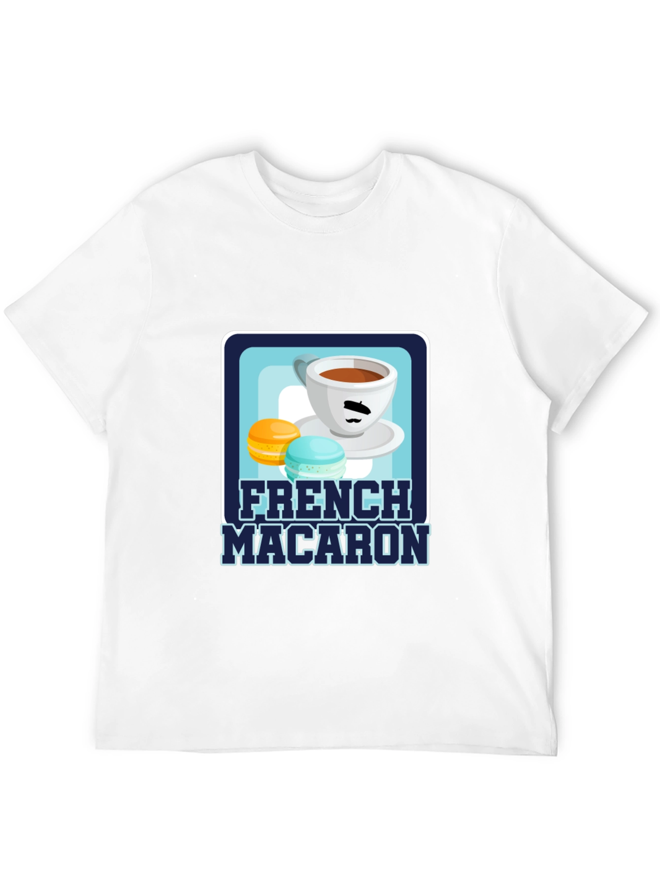 French Macaron T-Shirt | Coffee & Dessert Graphic Tee