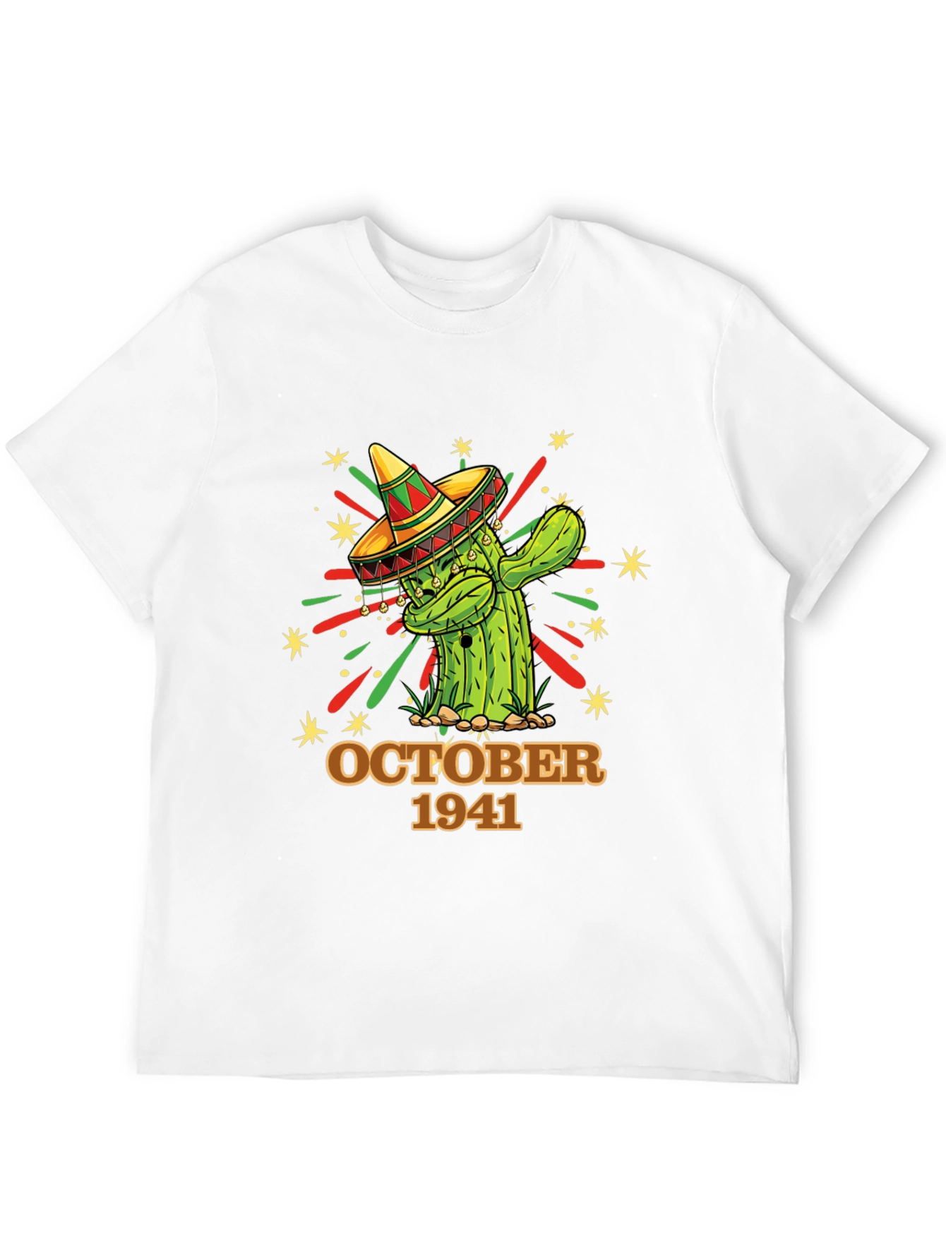 October 1941 Cactus Tee - Birthday Sombrero Shirt