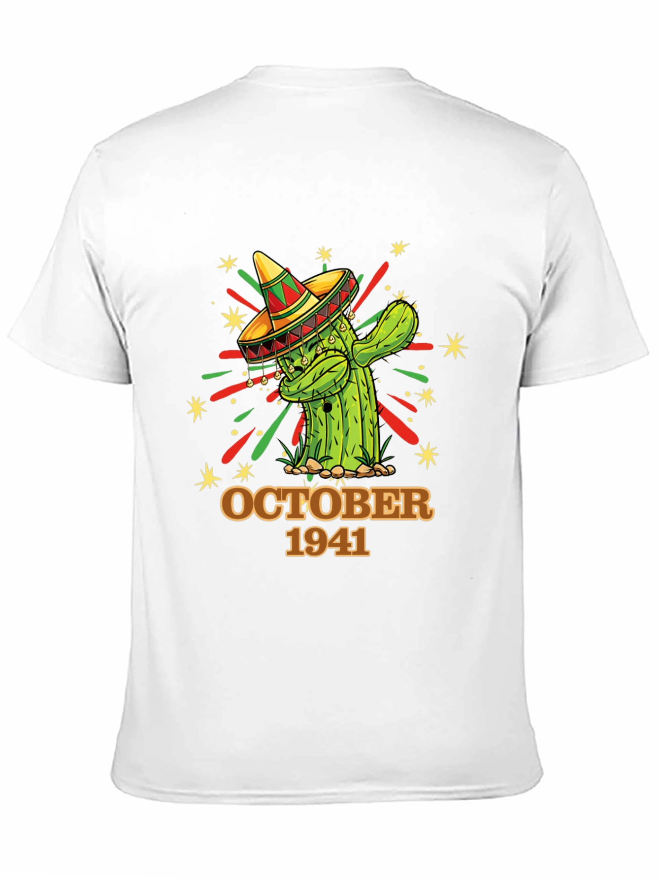October 1941 Cactus Tee - Birthday Sombrero Shirt