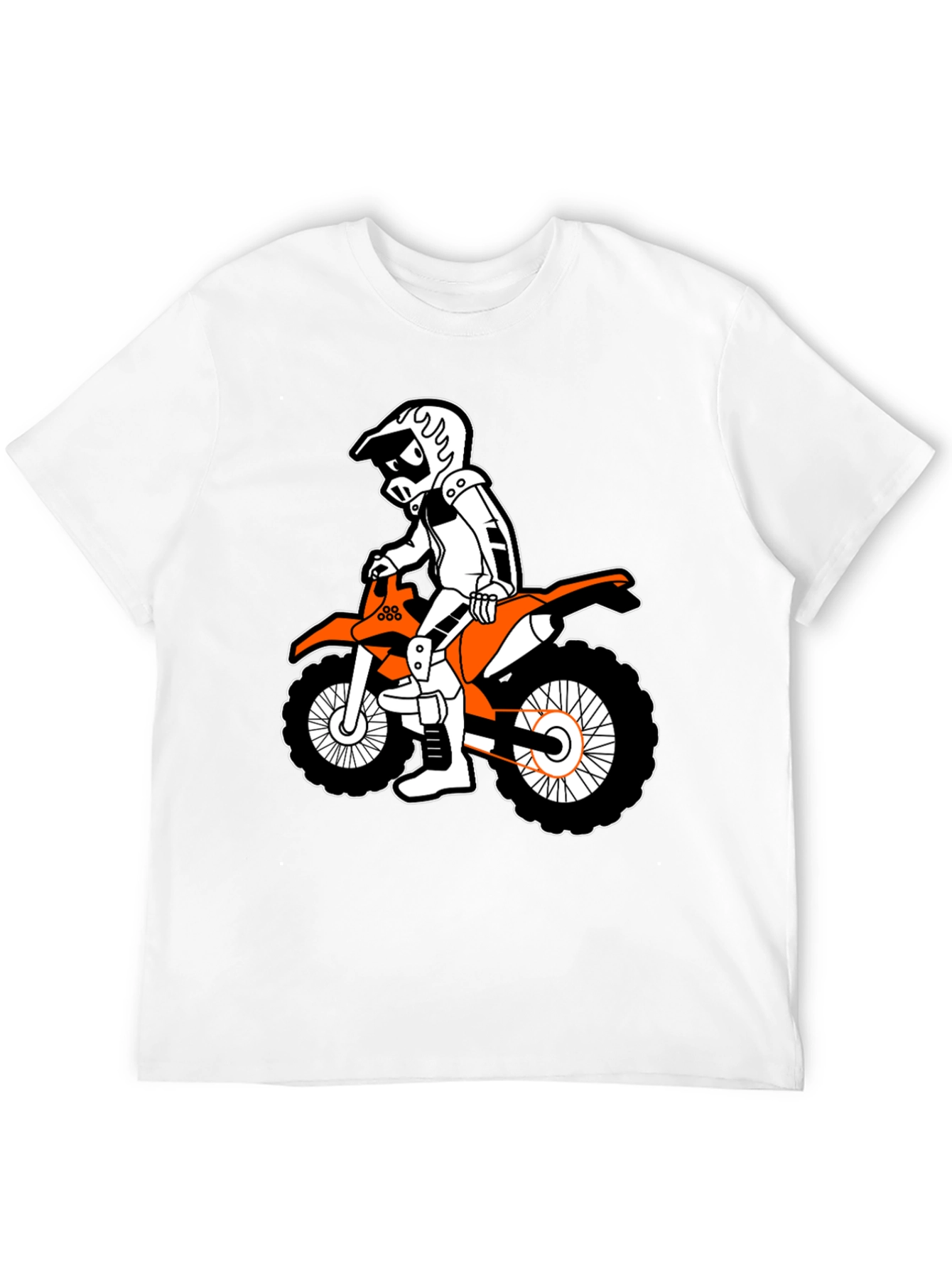 Cool Cartoon Motorcross Rider T-Shirt