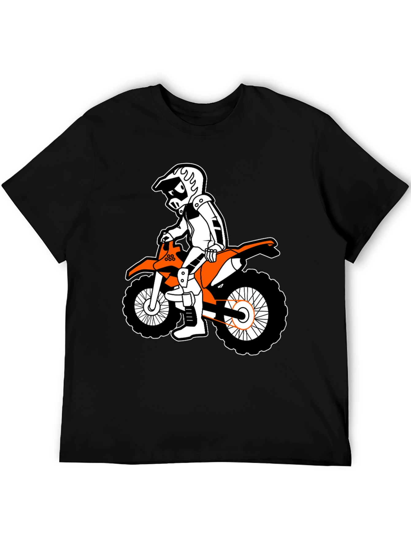 Cool Cartoon Motorcross Rider T-Shirt