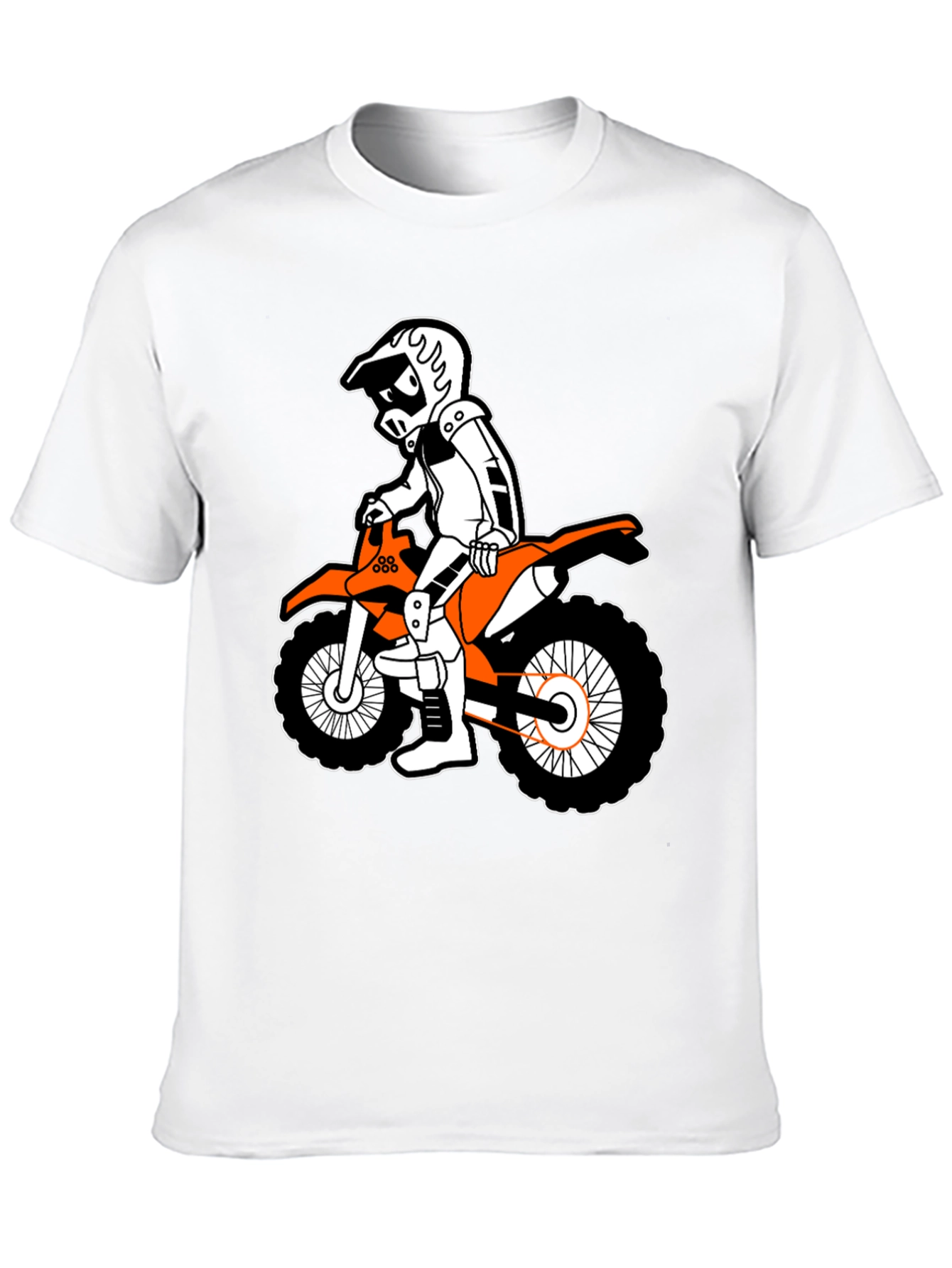 Cool Cartoon Motorcross Rider T-Shirt