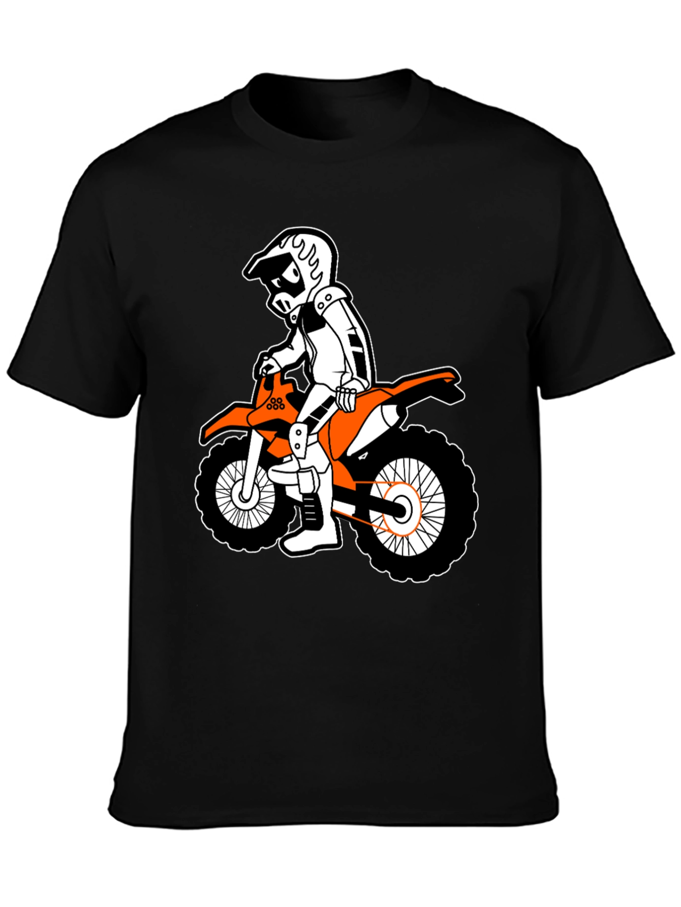 Cool Cartoon Motorcross Rider T-Shirt