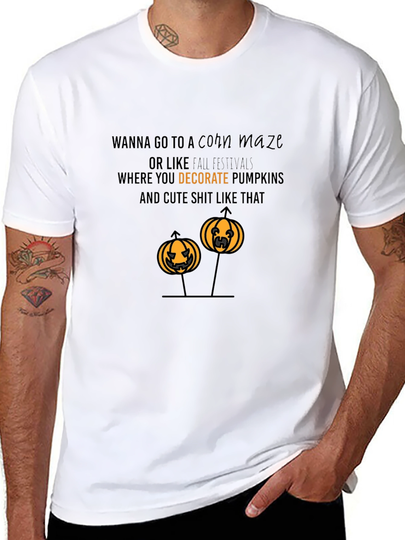 Funny Halloween Pumpkin T-Shirt