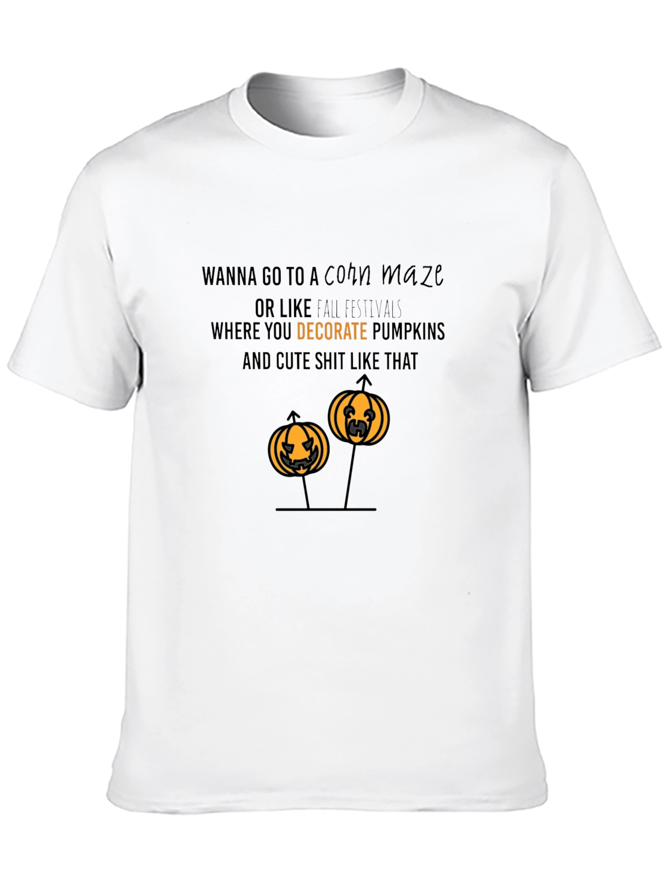 Funny Halloween Pumpkin T-Shirt