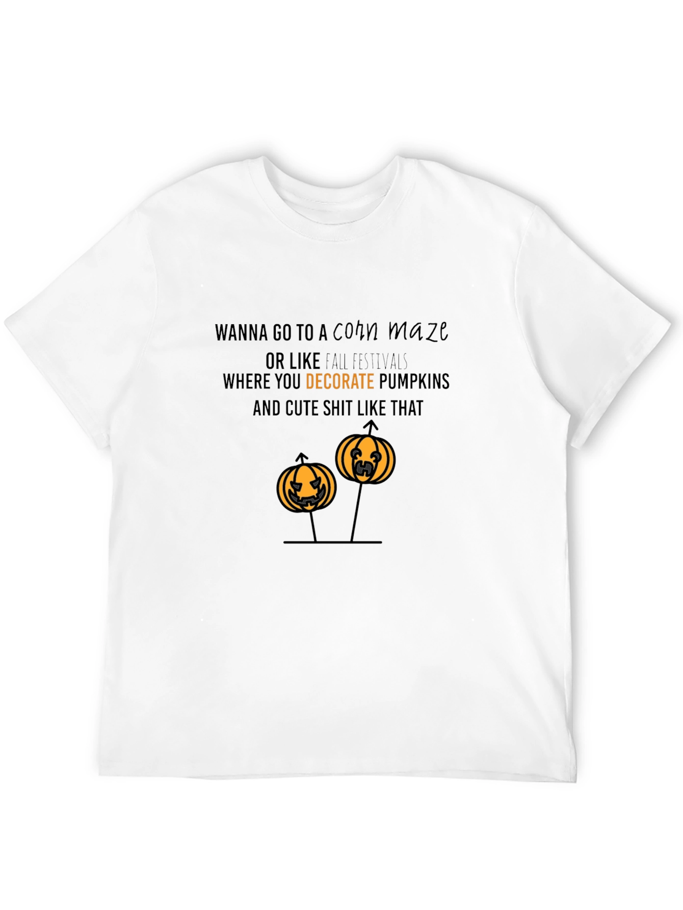 Funny Halloween Pumpkin T-Shirt