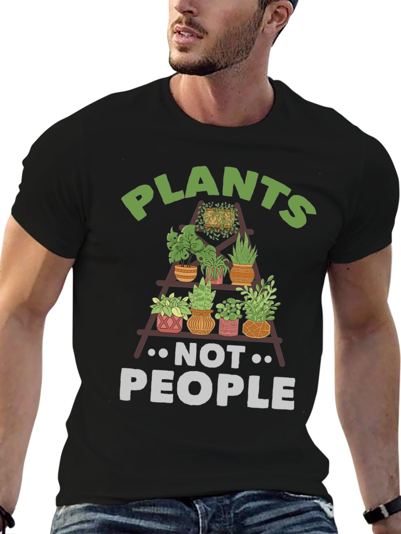 Plants Not People T-Shirt - Plant Lover Tee